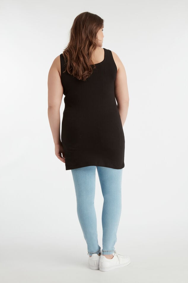 Camisola larga de algodón image number 4