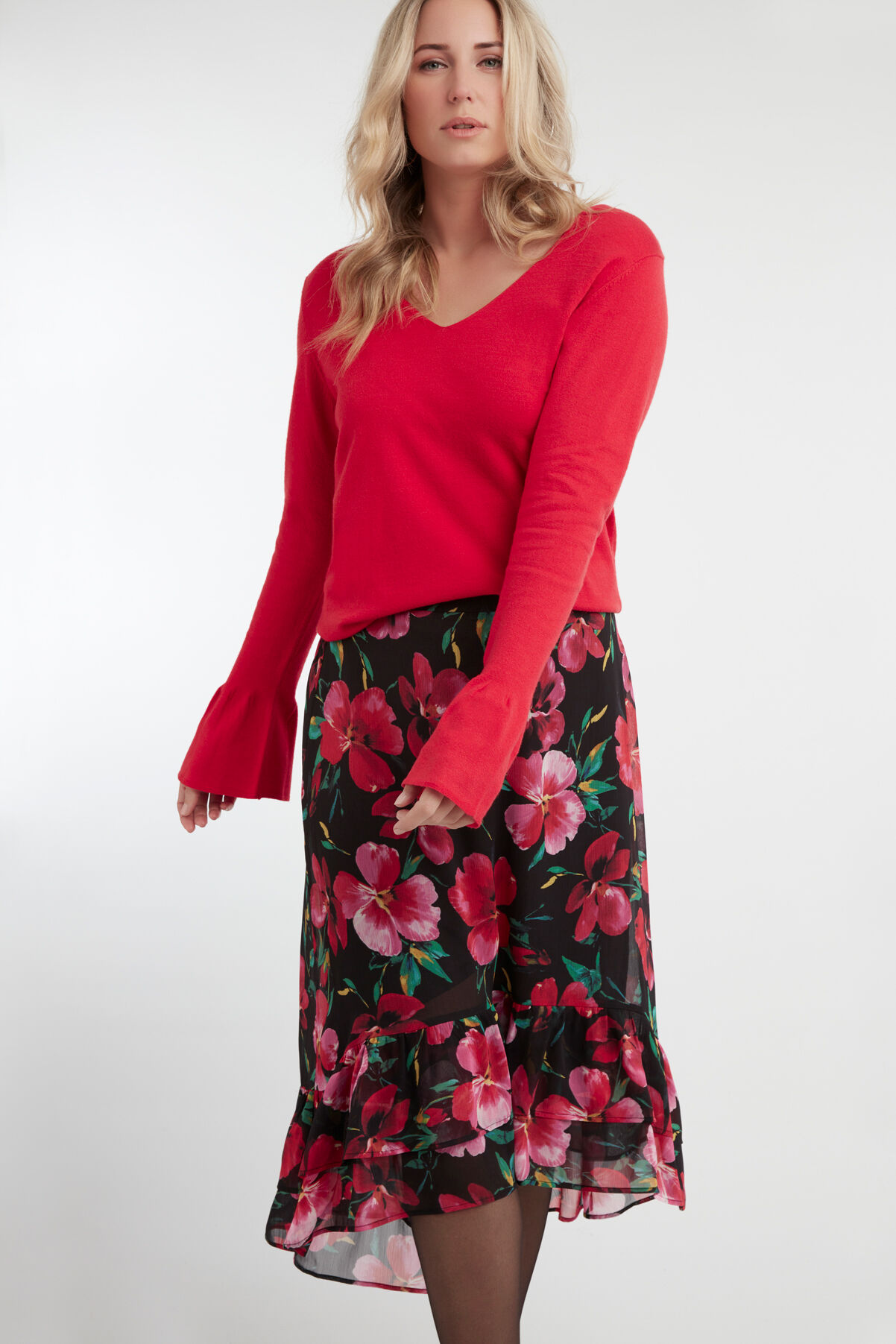 Falda de estampado floral image number 5