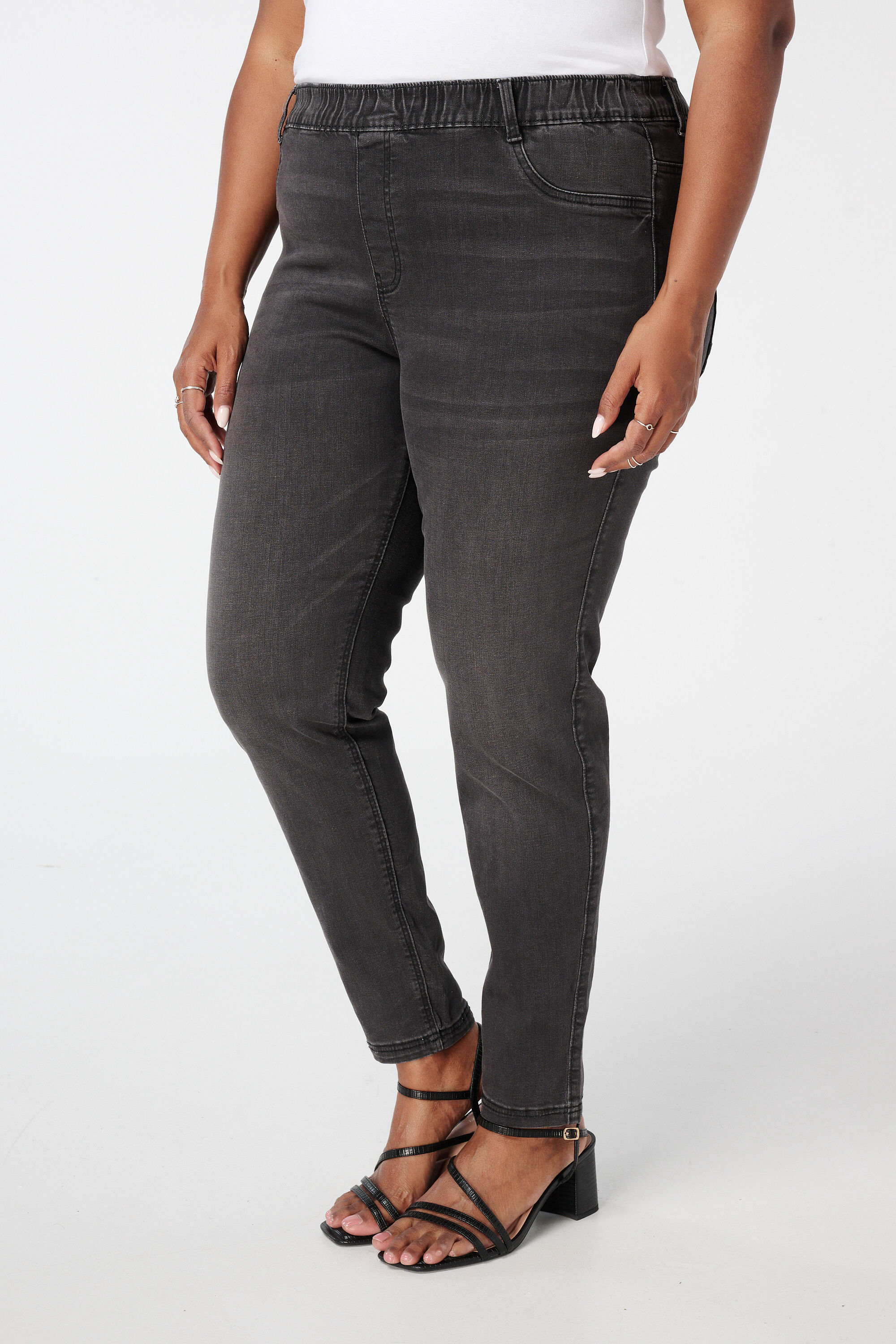 Treggings con aspecto denim image number 5