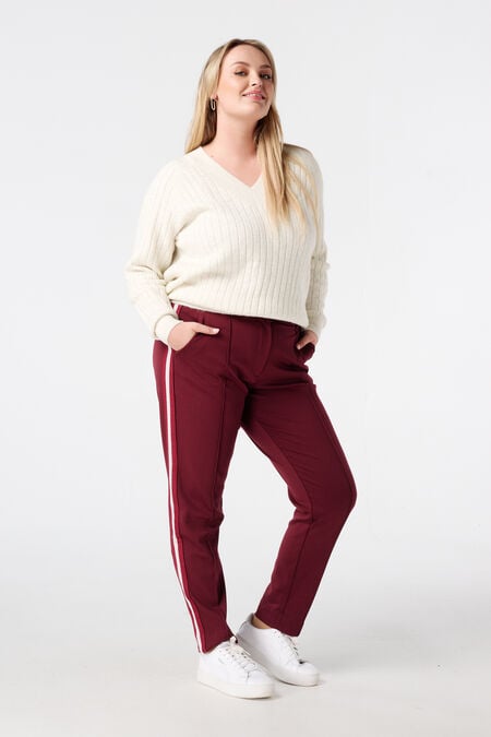 Pantalón cónico con ribete lateral Pantalón cónico con ribete lateral