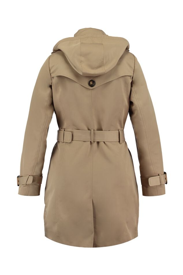 Gabardina con capucha desmontable image number 2