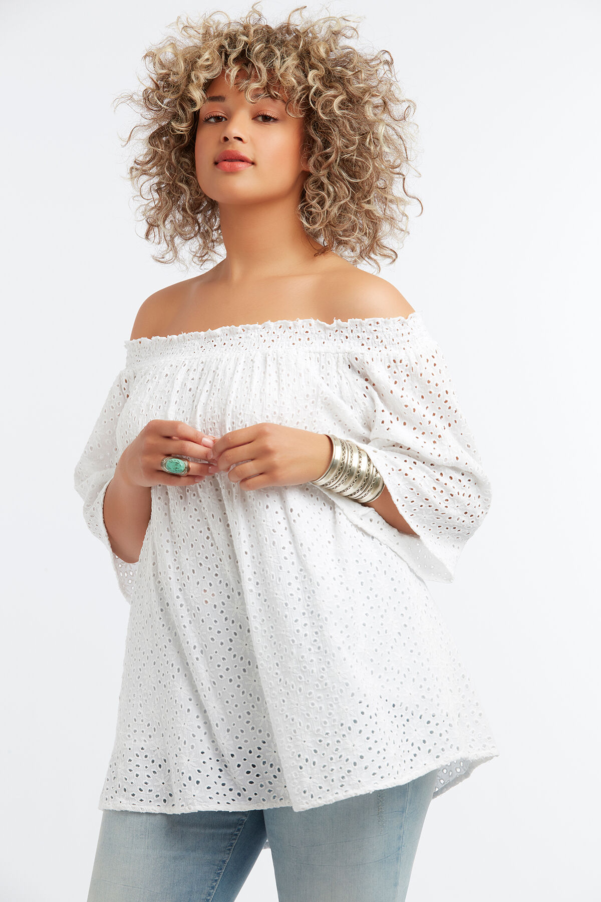 Blusa de broderie anglaise image number 4