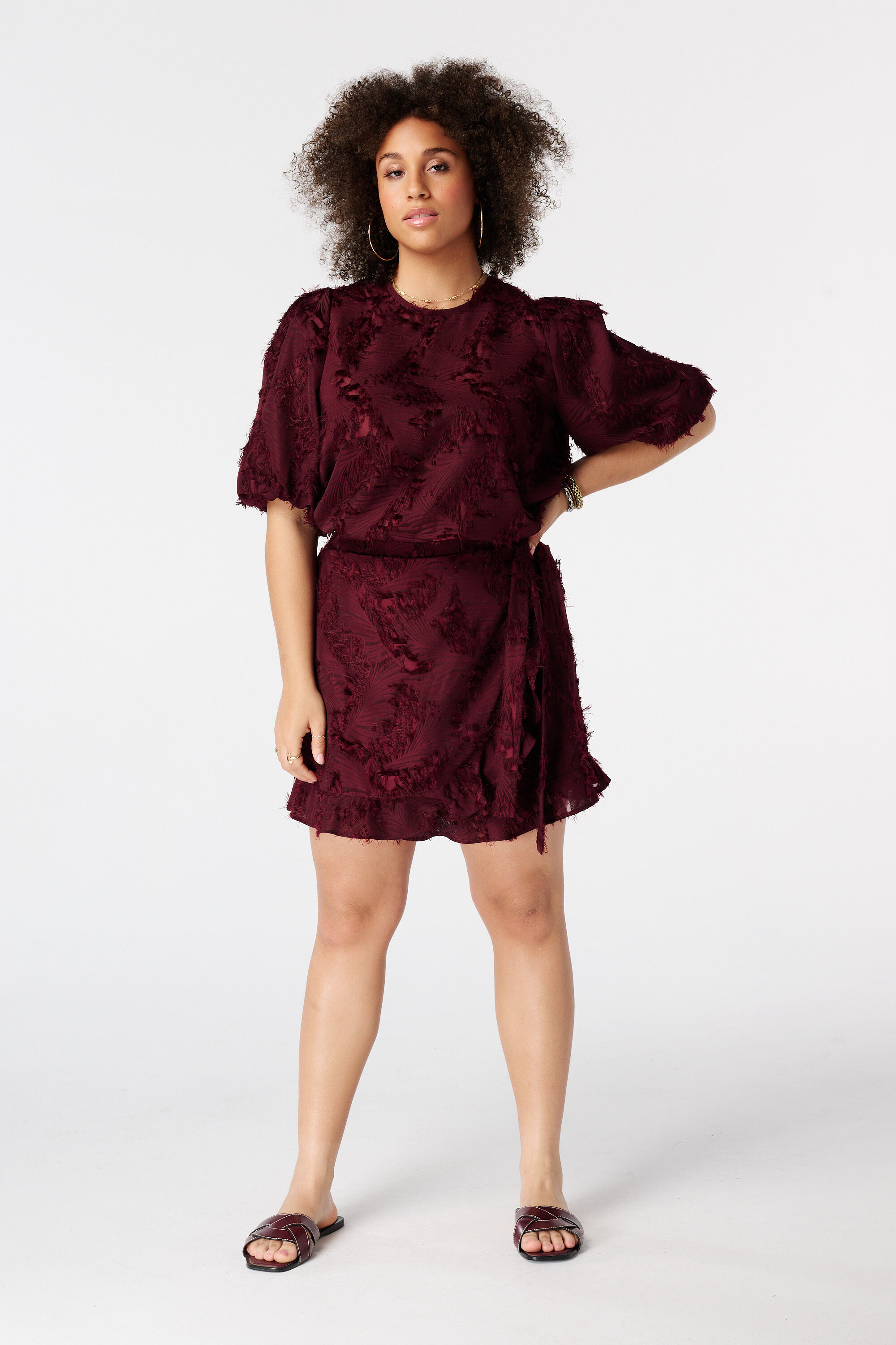 Skort cruzado fluffy image number 0