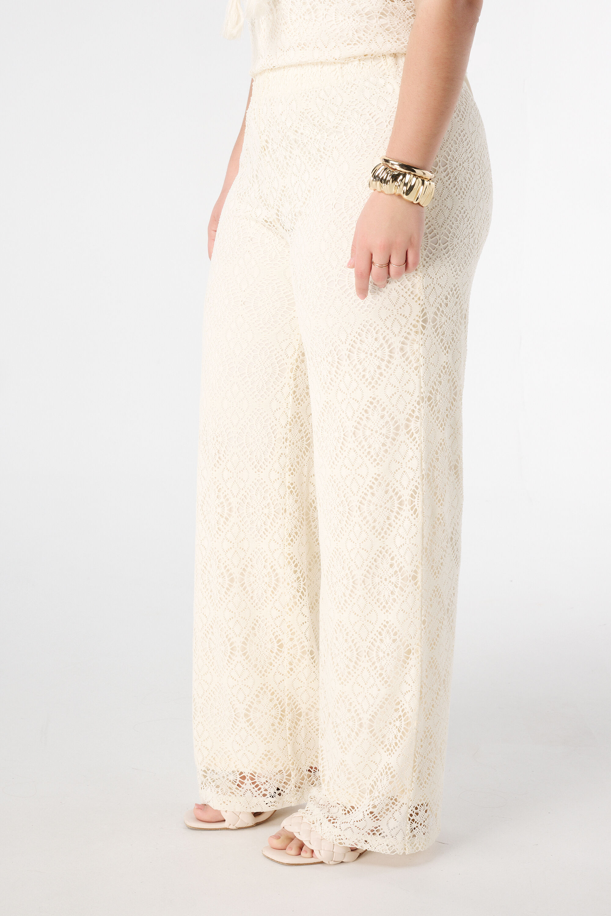 Pantal&oacute;n de ganchillo el&aacute;stico image number 4