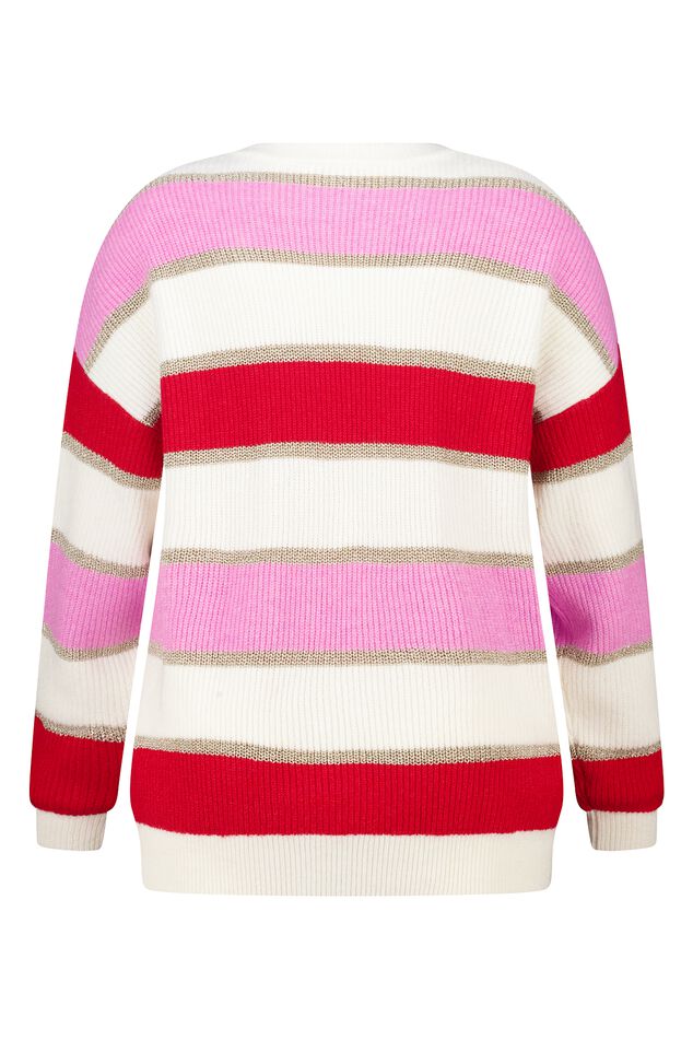 Jersey a rayas con lurex image number 2