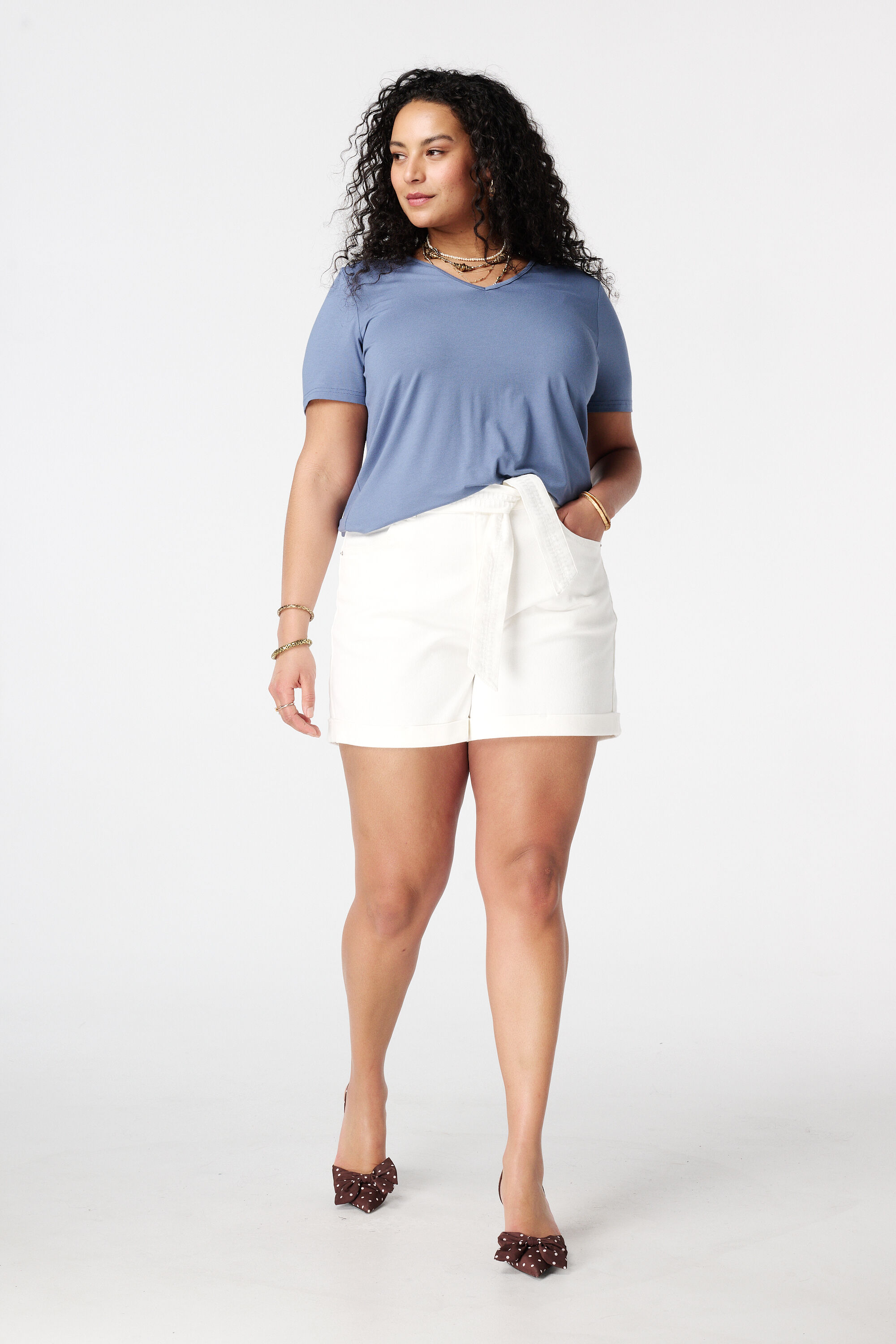 Camiseta con escote en V image number 5