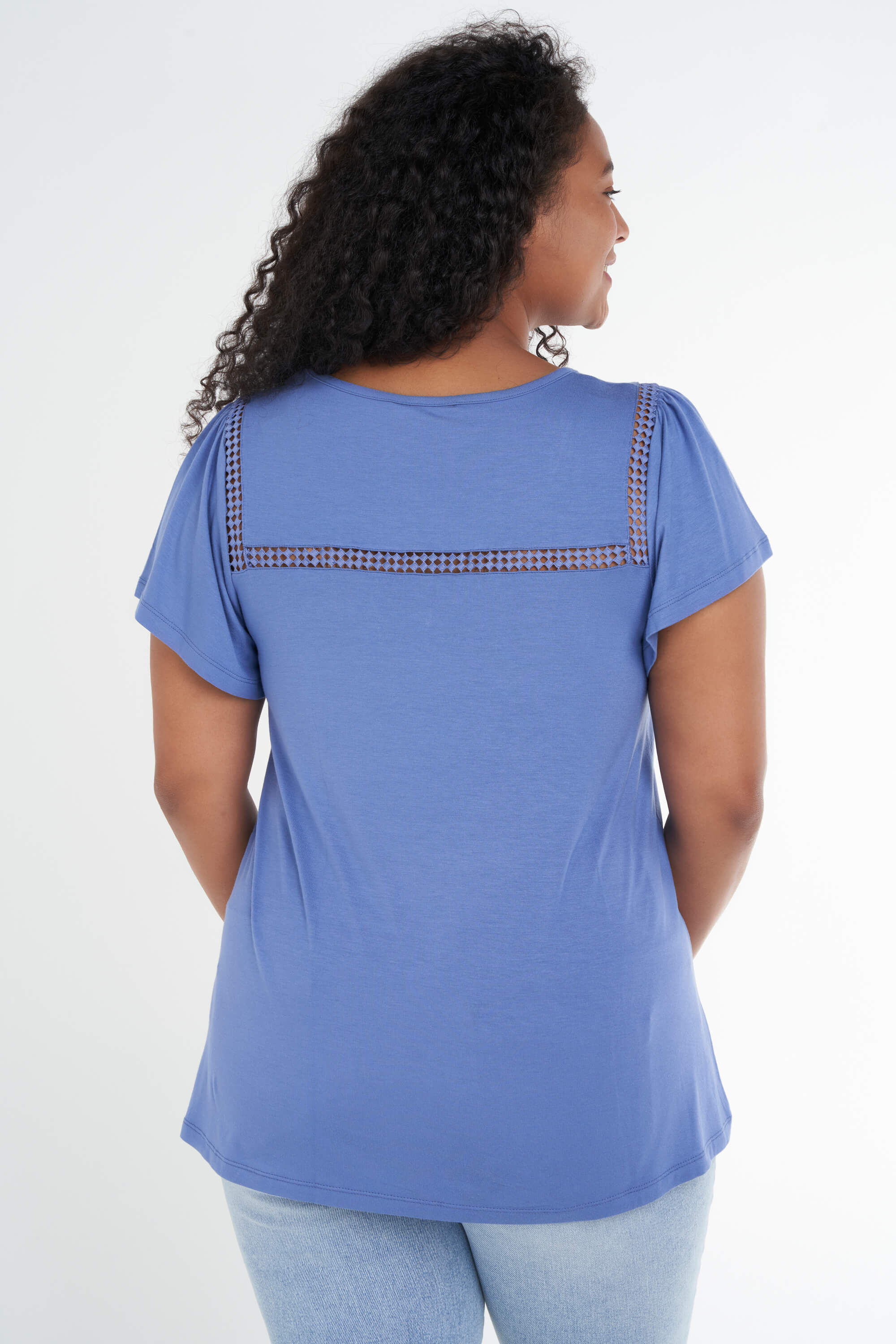 Camiseta con mangas con volantes  image number 3