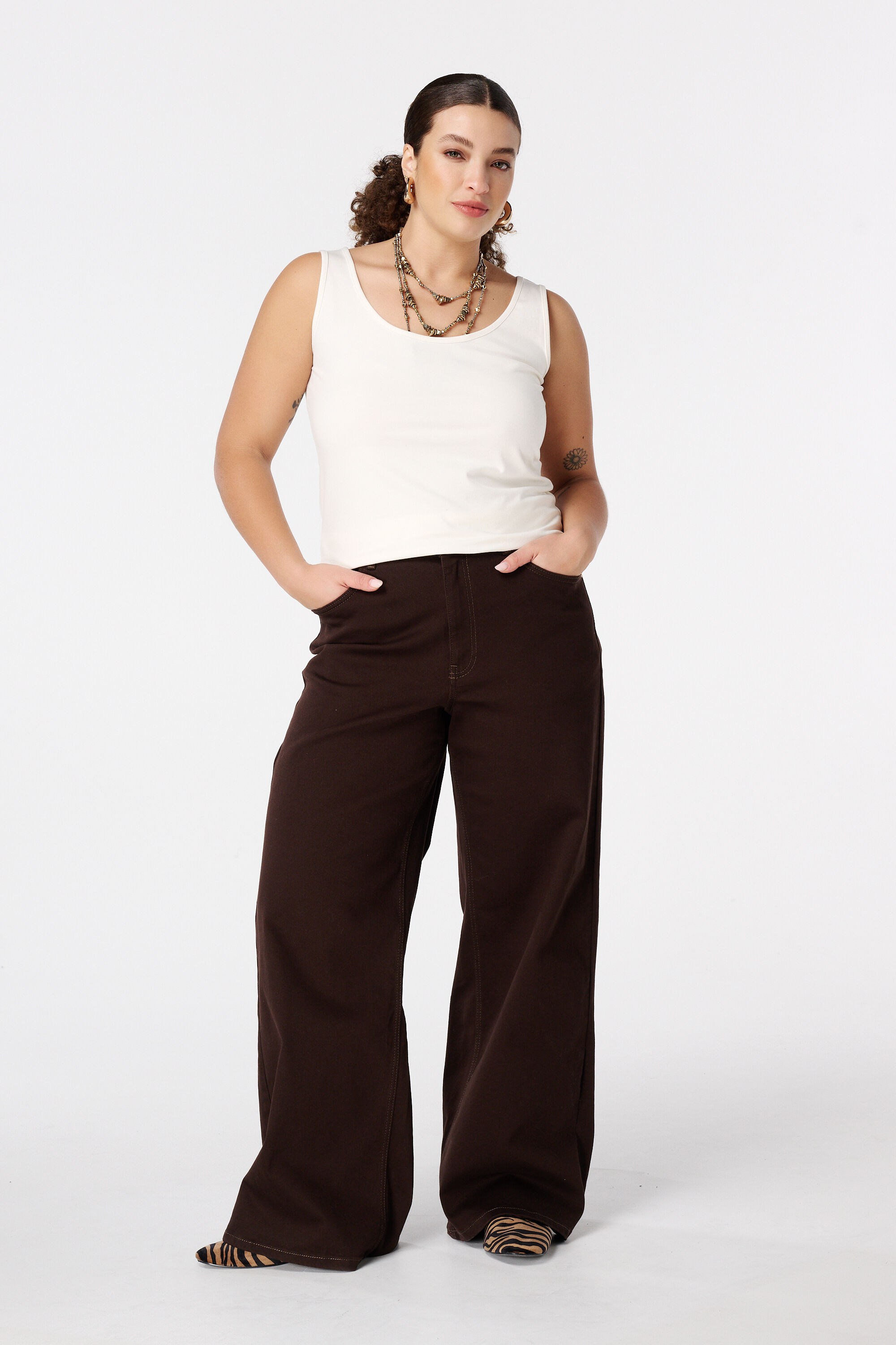 Camiseta sin mangas de algod&oacute;n image number 5