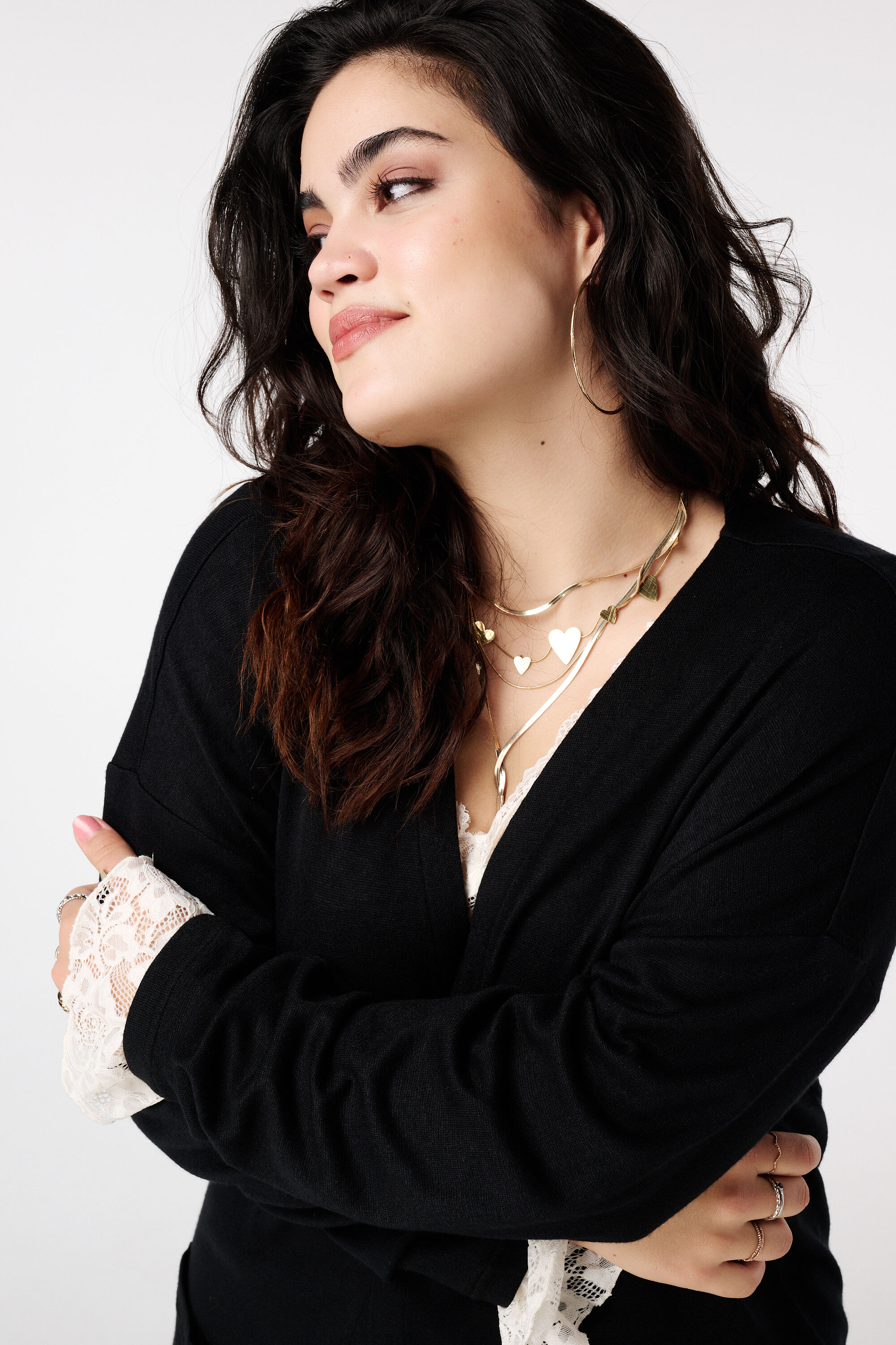 C&aacute;rdigan largo con bolsillos image number 4