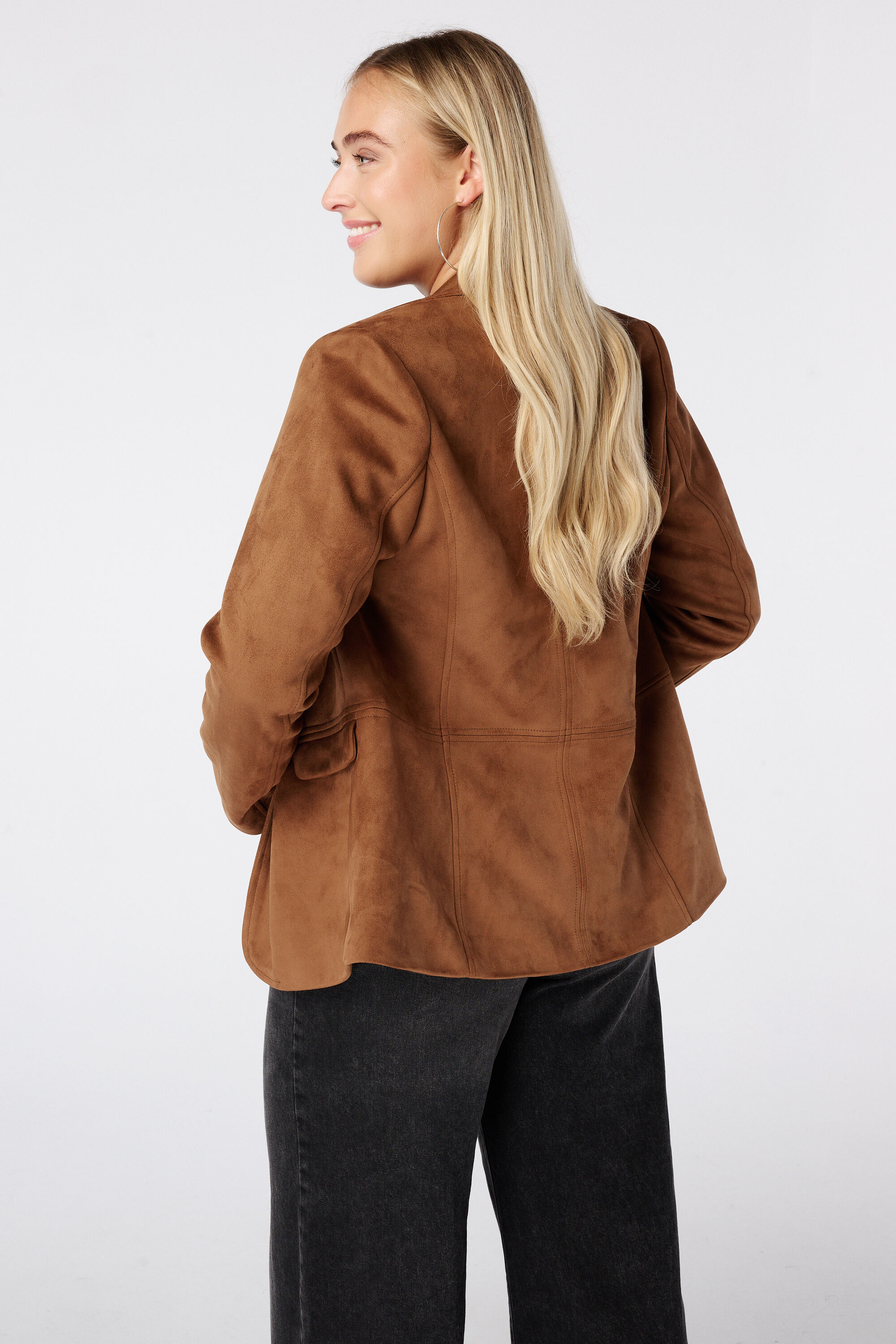 Blazer de ante sint&eacute;tico image number 3
