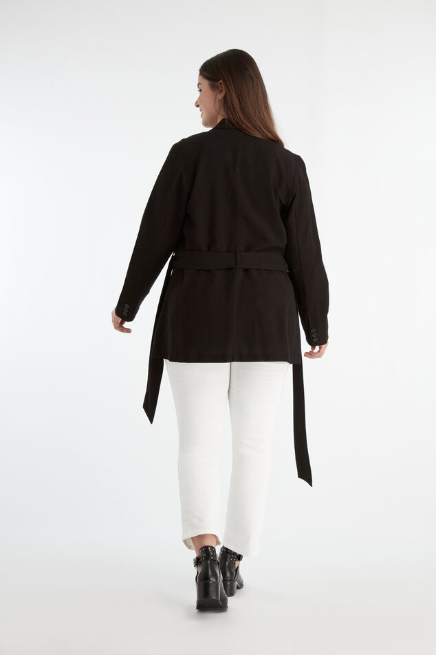 Blazer con cinturón image number 4