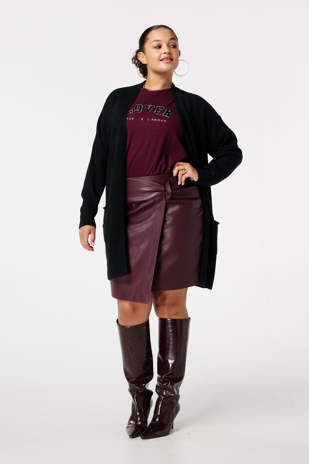 Chaqueta de punto media con bolsillos image number 5