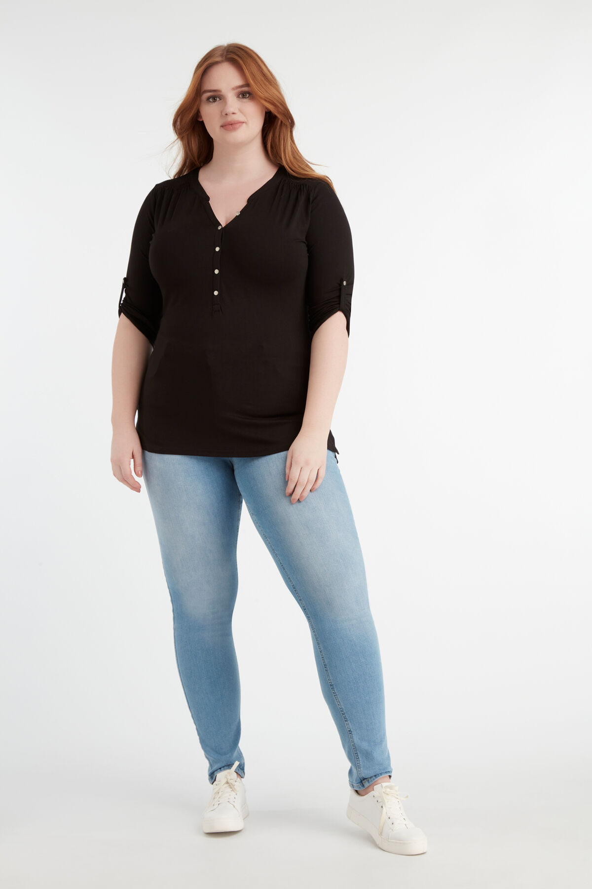 Top de color liso image number 3