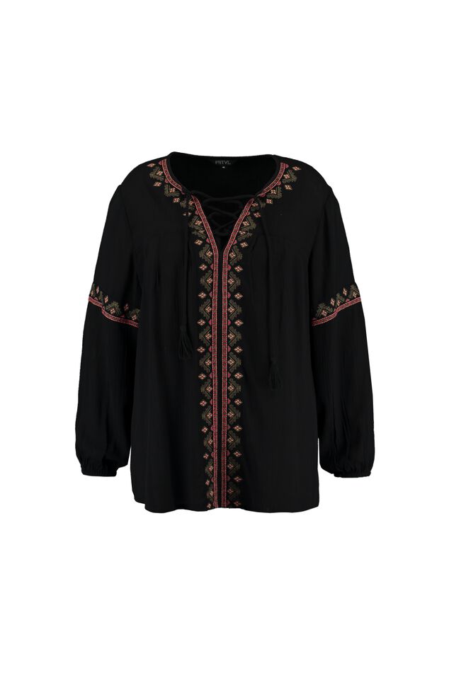 Blusa con detalle bordado image number 2