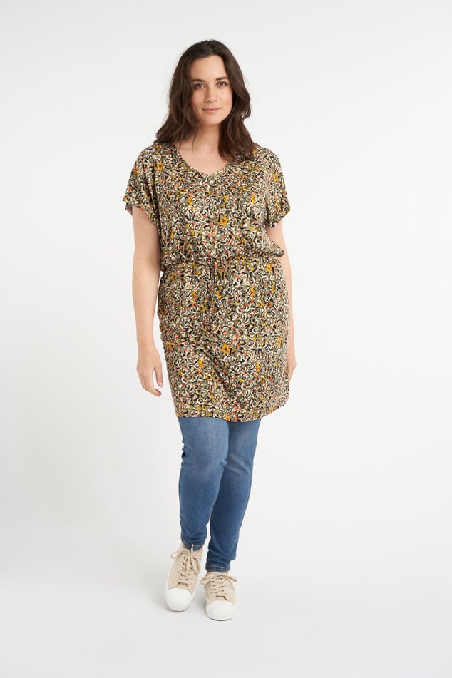 Túnica con un cinto decorativo para atar image number 5