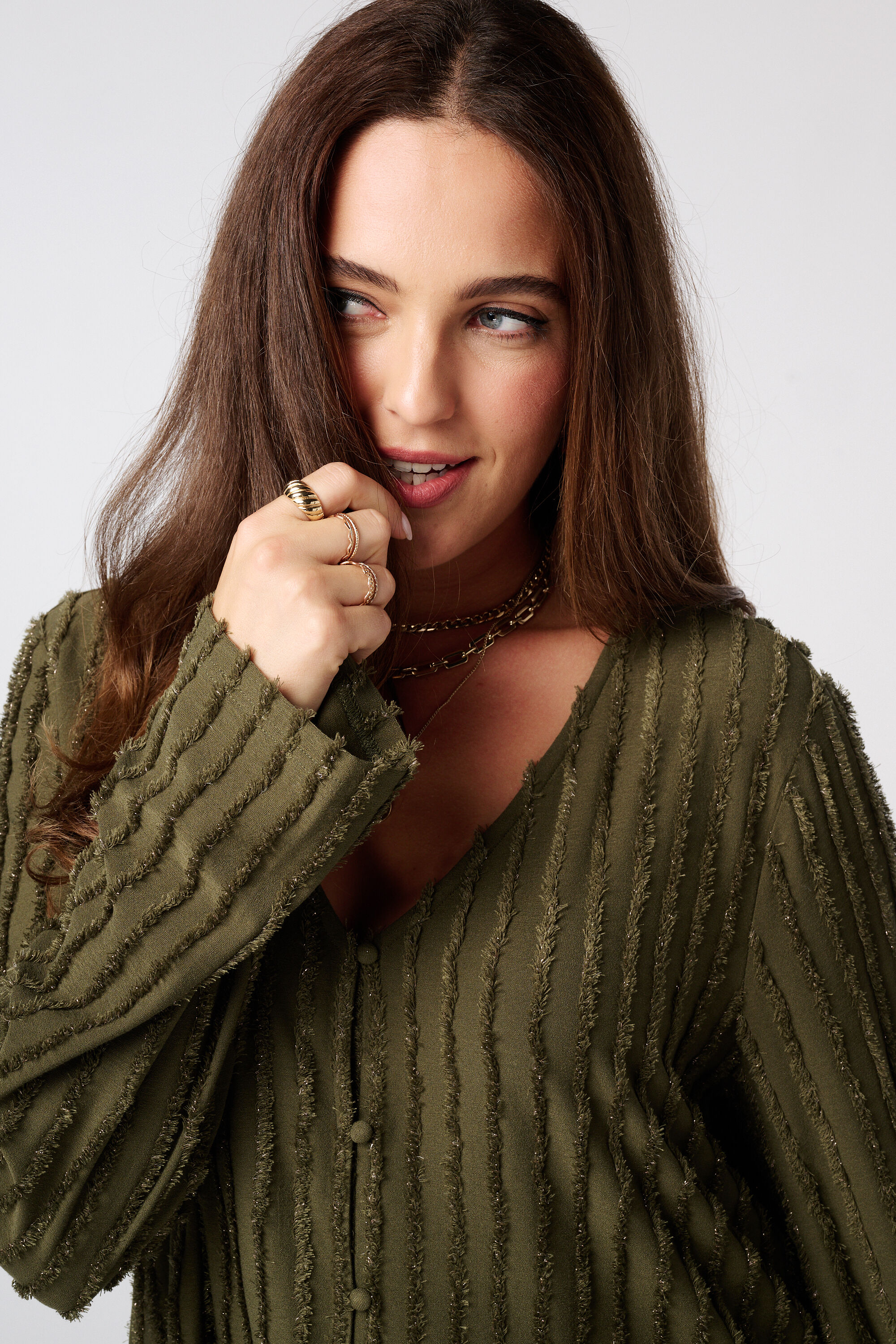 Top con textura de flecos image number 4