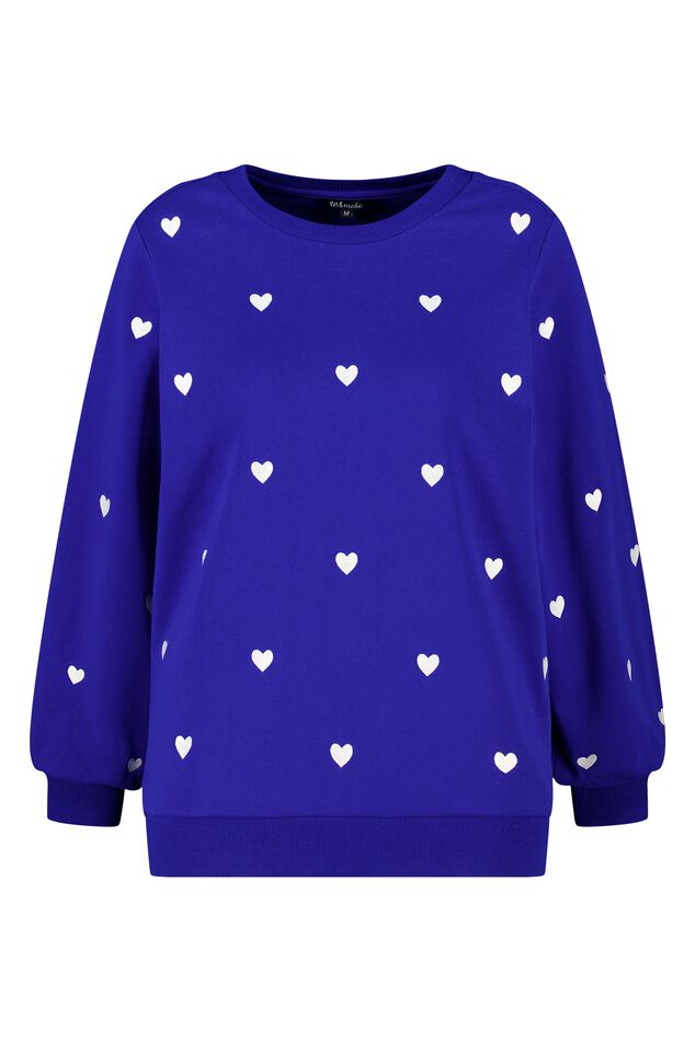 Jersey con corazones bordados y mangas abullonadas image number 1