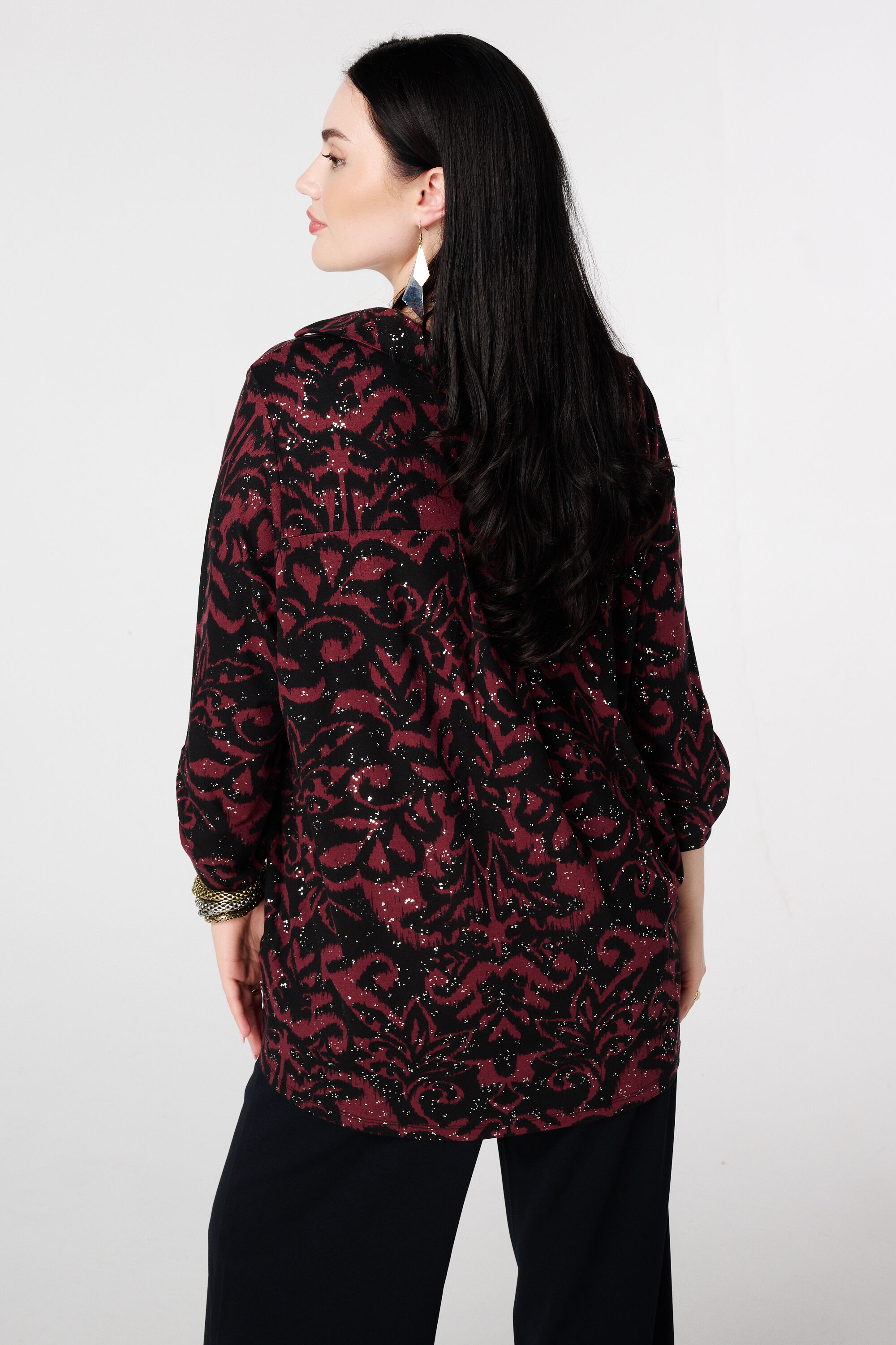 Top con estampado el&aacute;stico y laminado image number 3