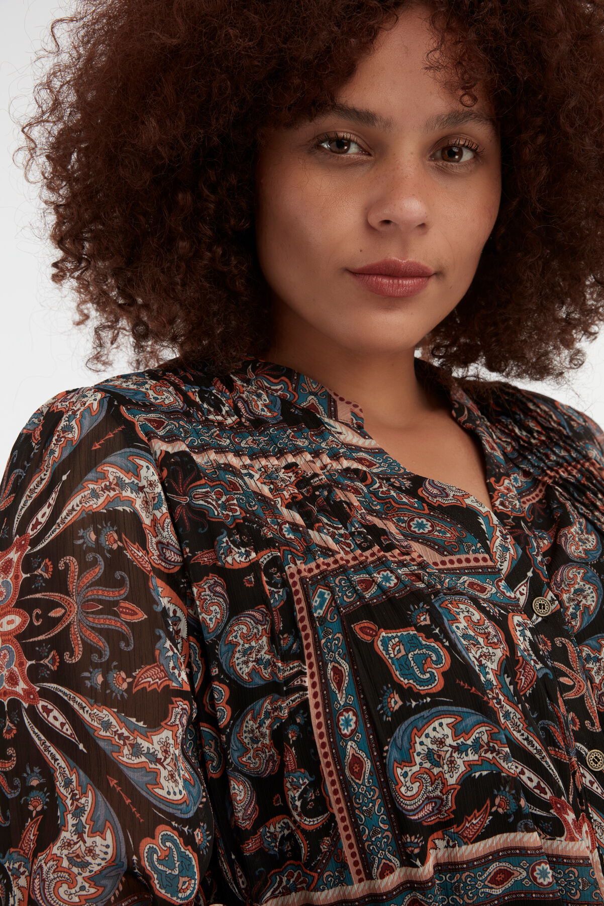 Vestido midi con estampado paisley image number 4