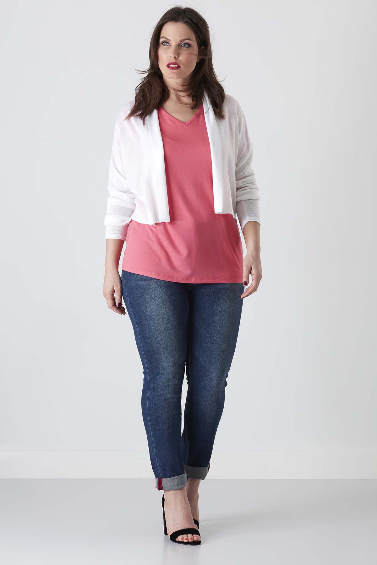Camiseta con cuello en V image number 3