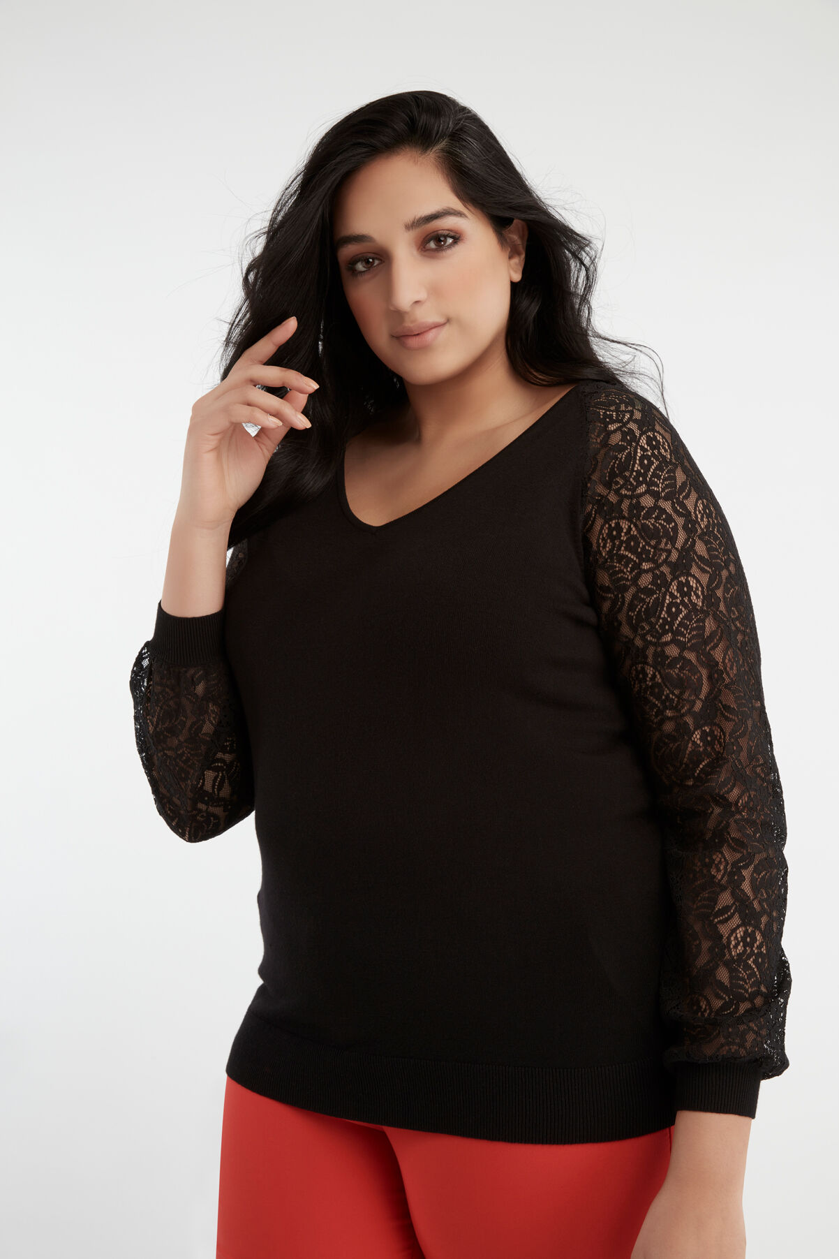Jersey con encaje image number 0