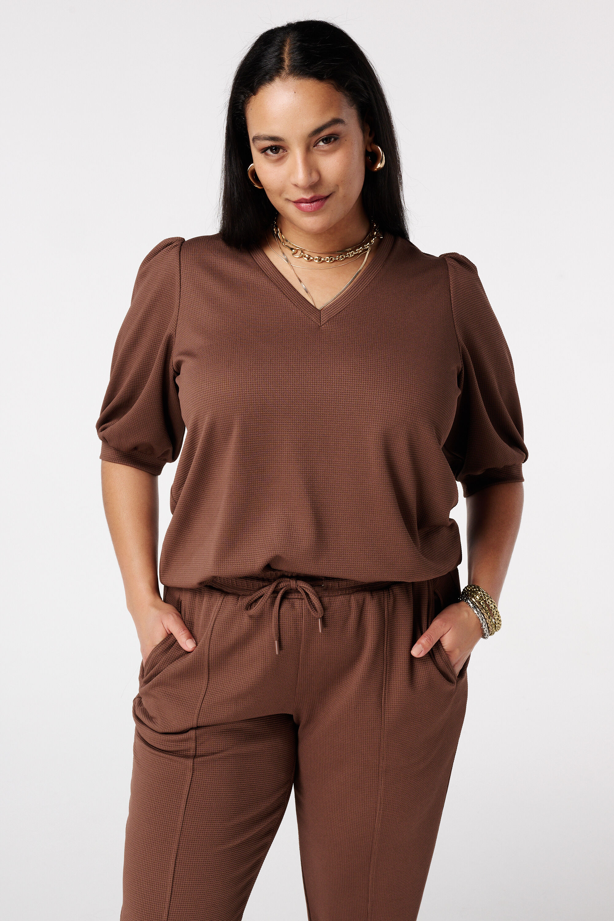 Top con mangas abullonadas image number 0