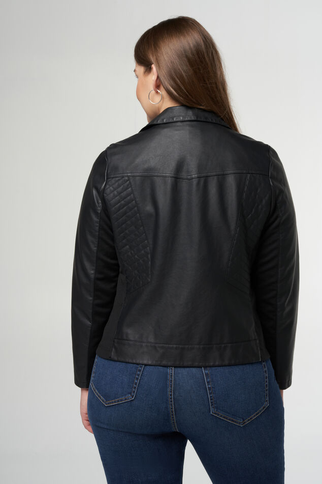 Chaqueta de cuero sintético  image number 3