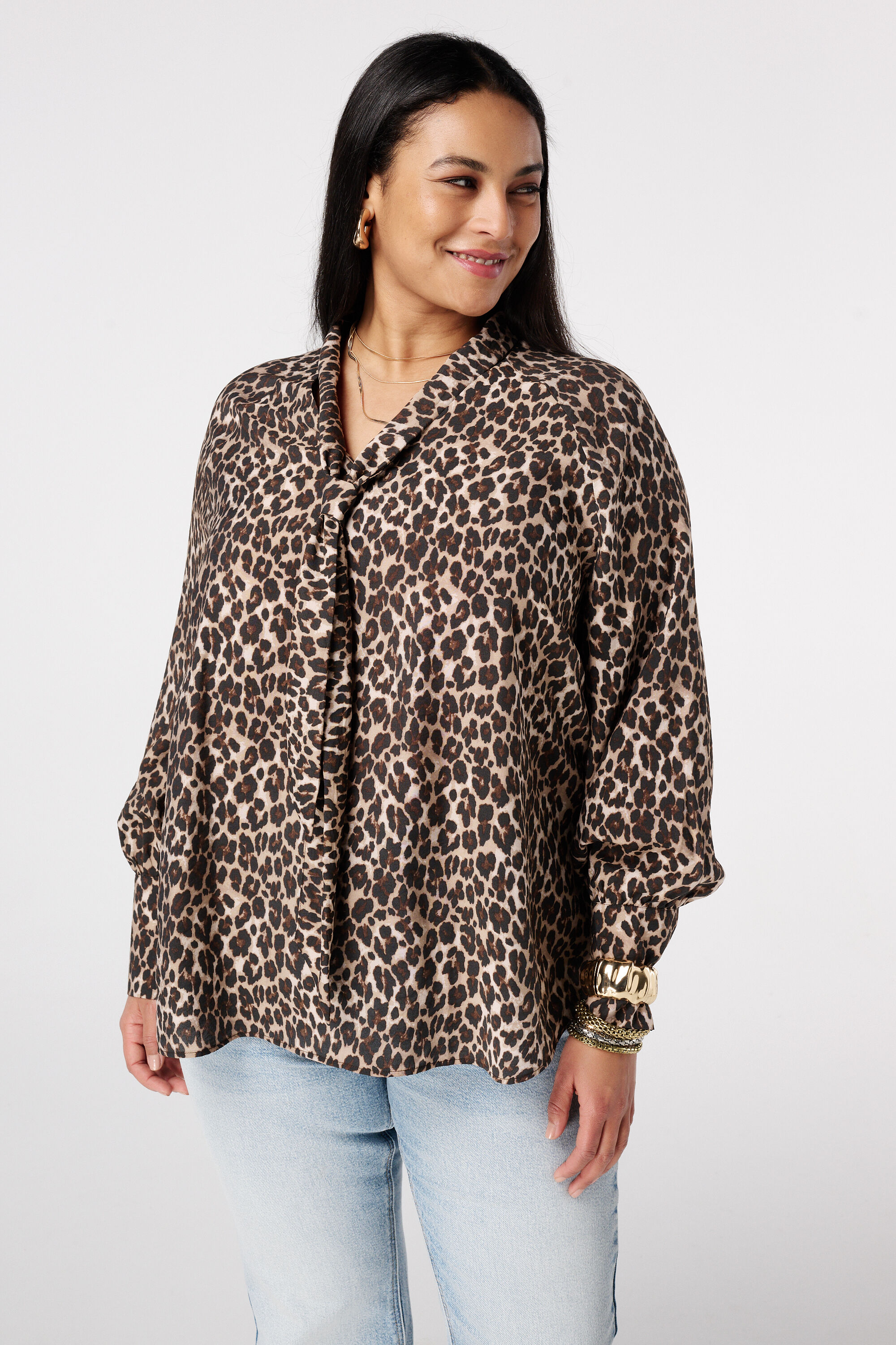 Blusa con estampado animal