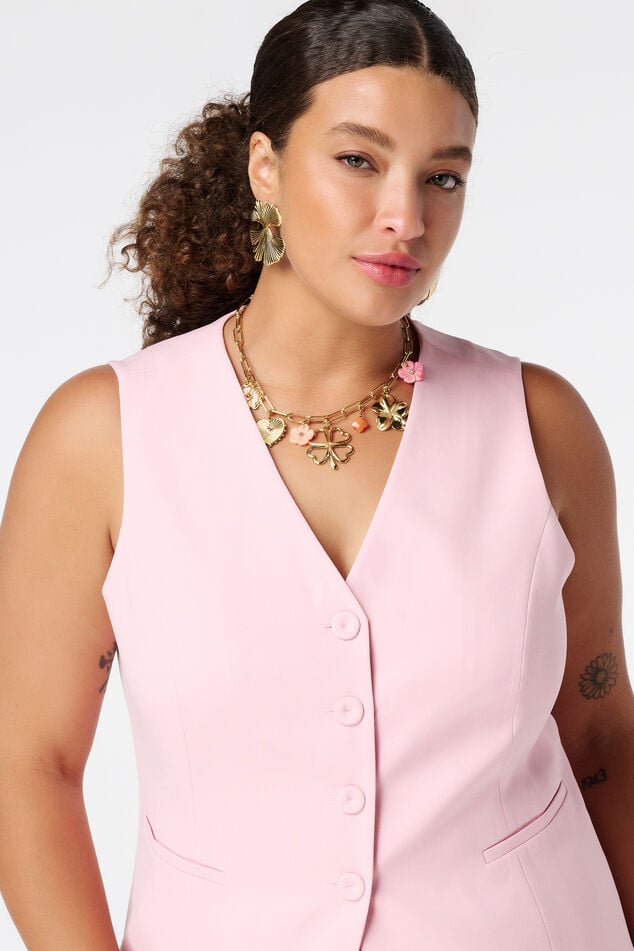 Cárdigan con cierre de botones image number 4