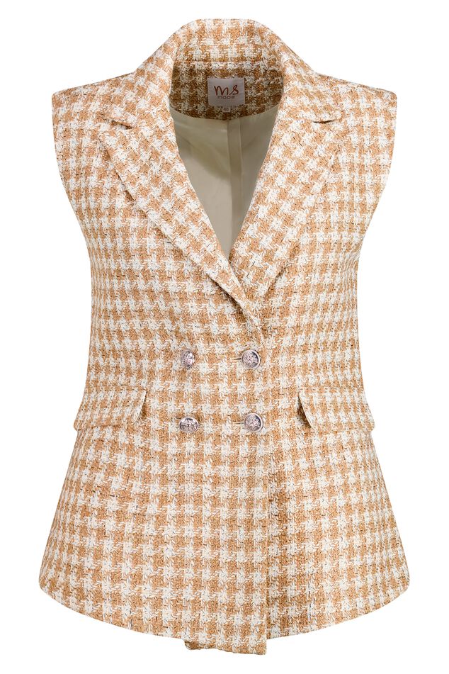 Chaleco tweed bicolor image number 1