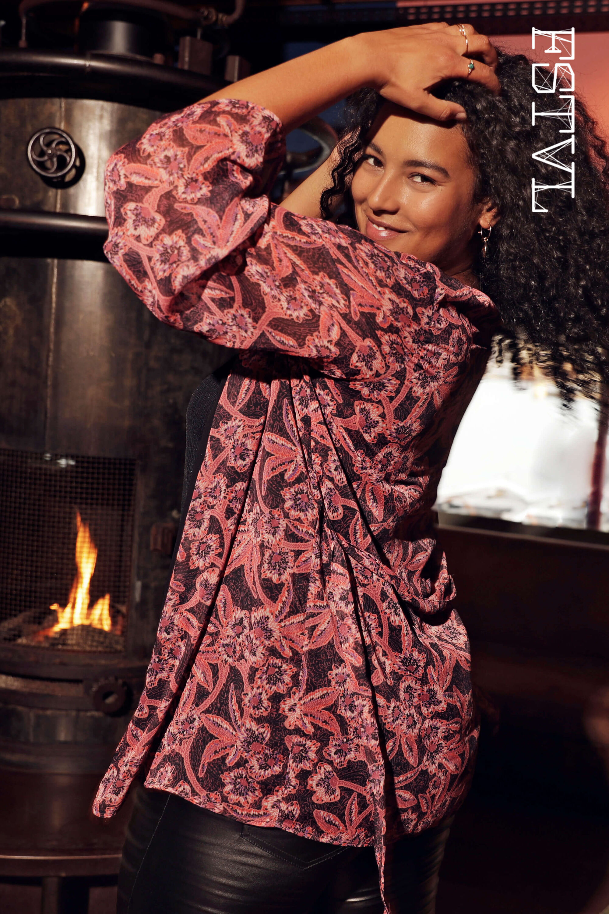 Kimono con estampado image number 0