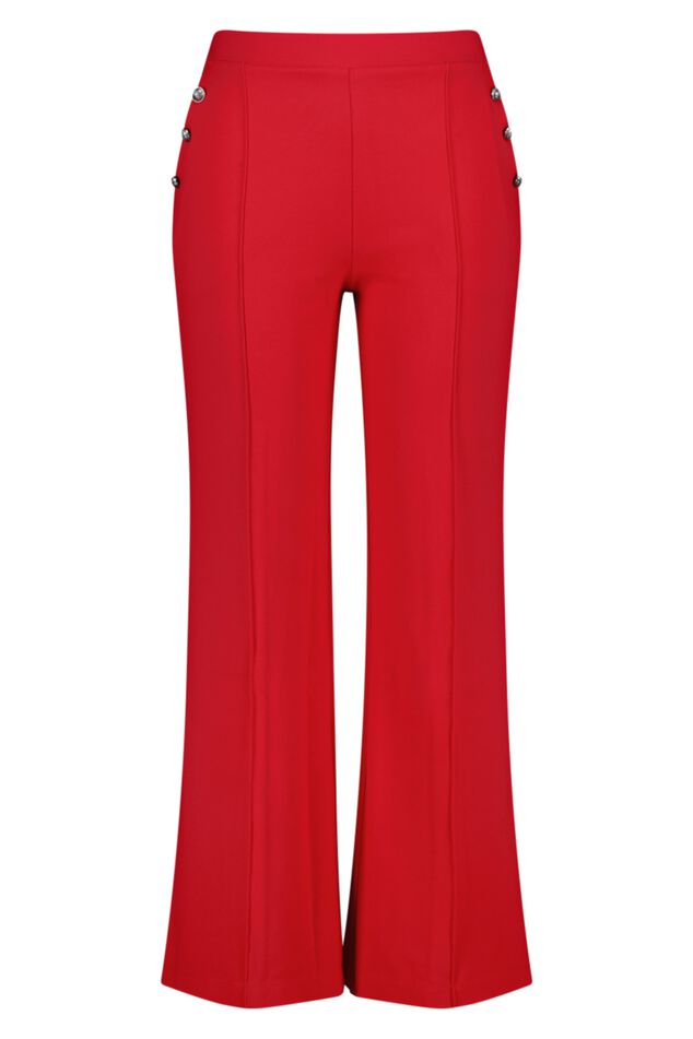Pantalones con pernera recta y un elegante botón como detalle image number 2