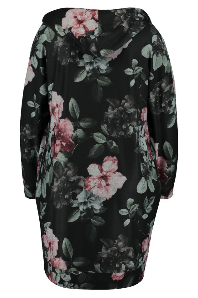 Vestido suéter con estampado floral image number 3