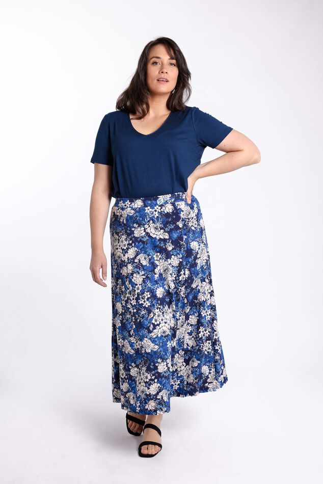 Falda maxi con bolsillos image number 0
