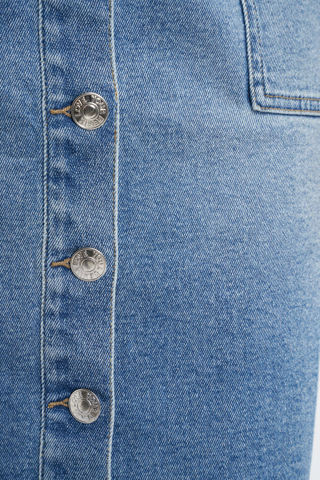 Falda vaquera con botones  image number 5