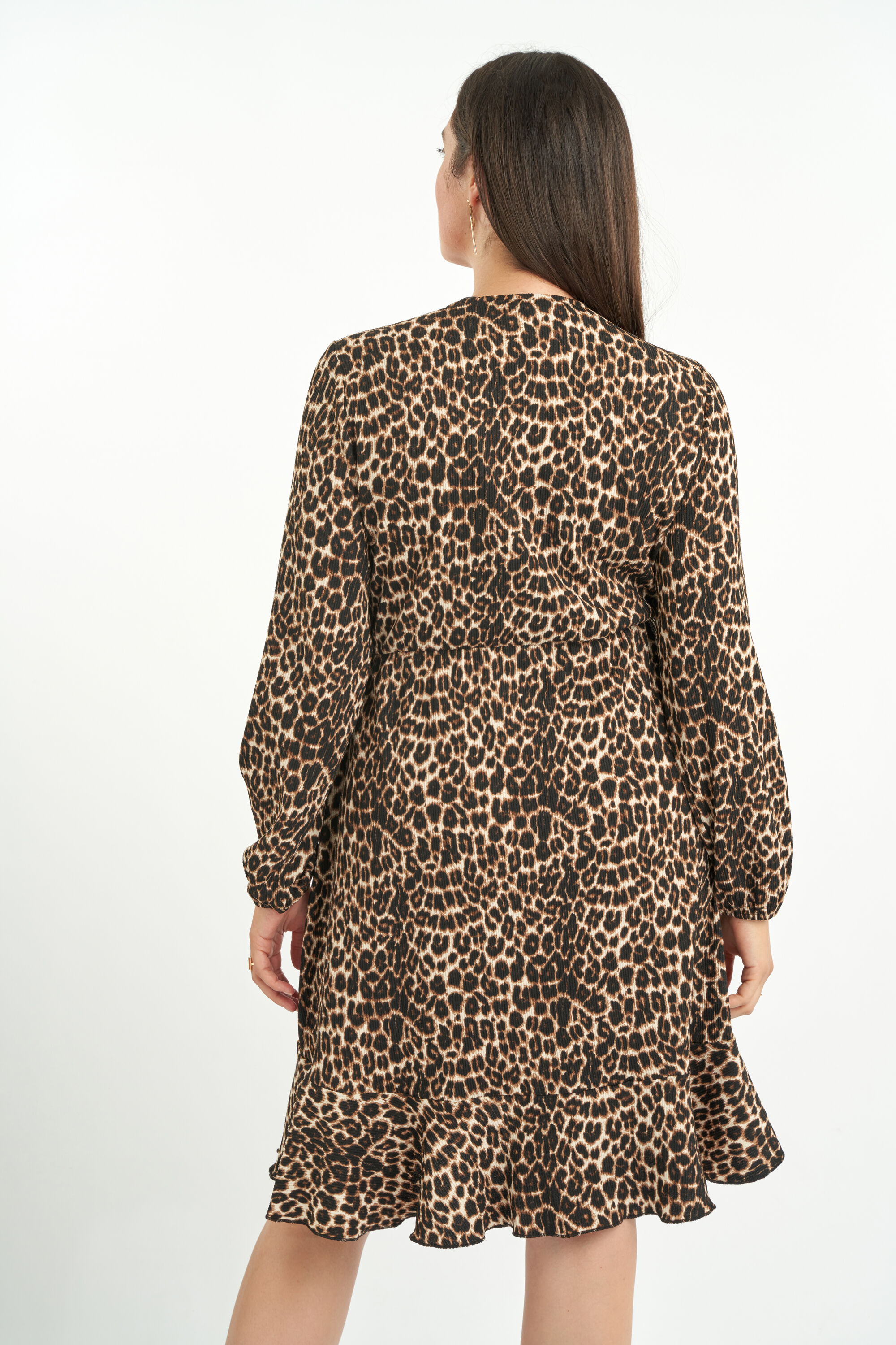 Vestido cruzado con estampado image number 3