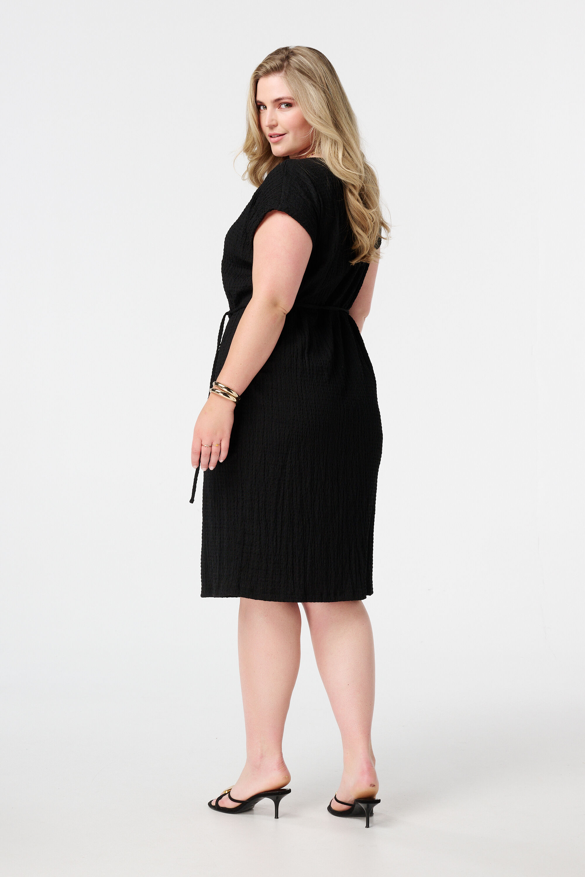 Vestido midi con cord&oacute;n image number 3