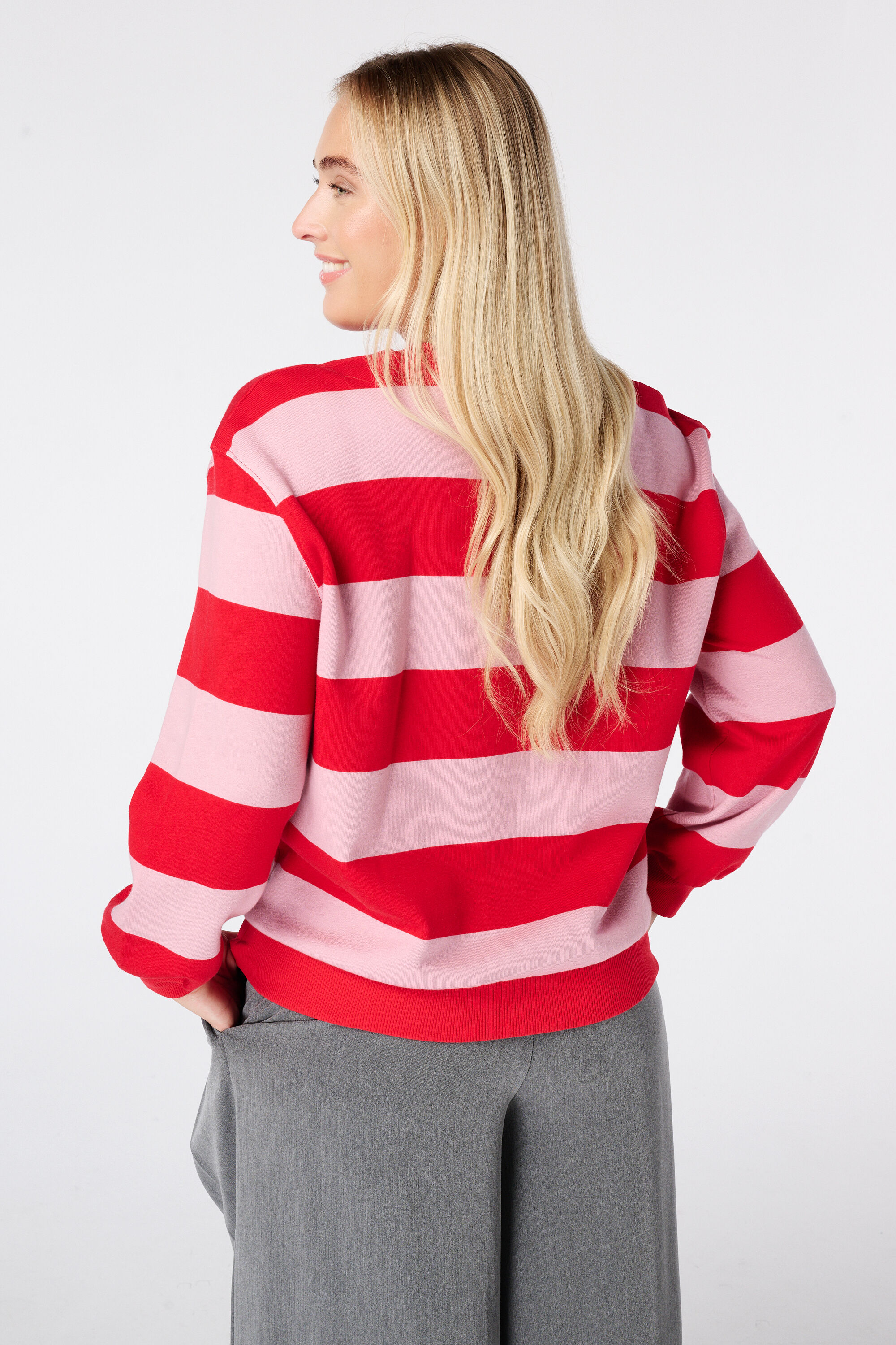 Sudadera de rayas con motivo image number 3