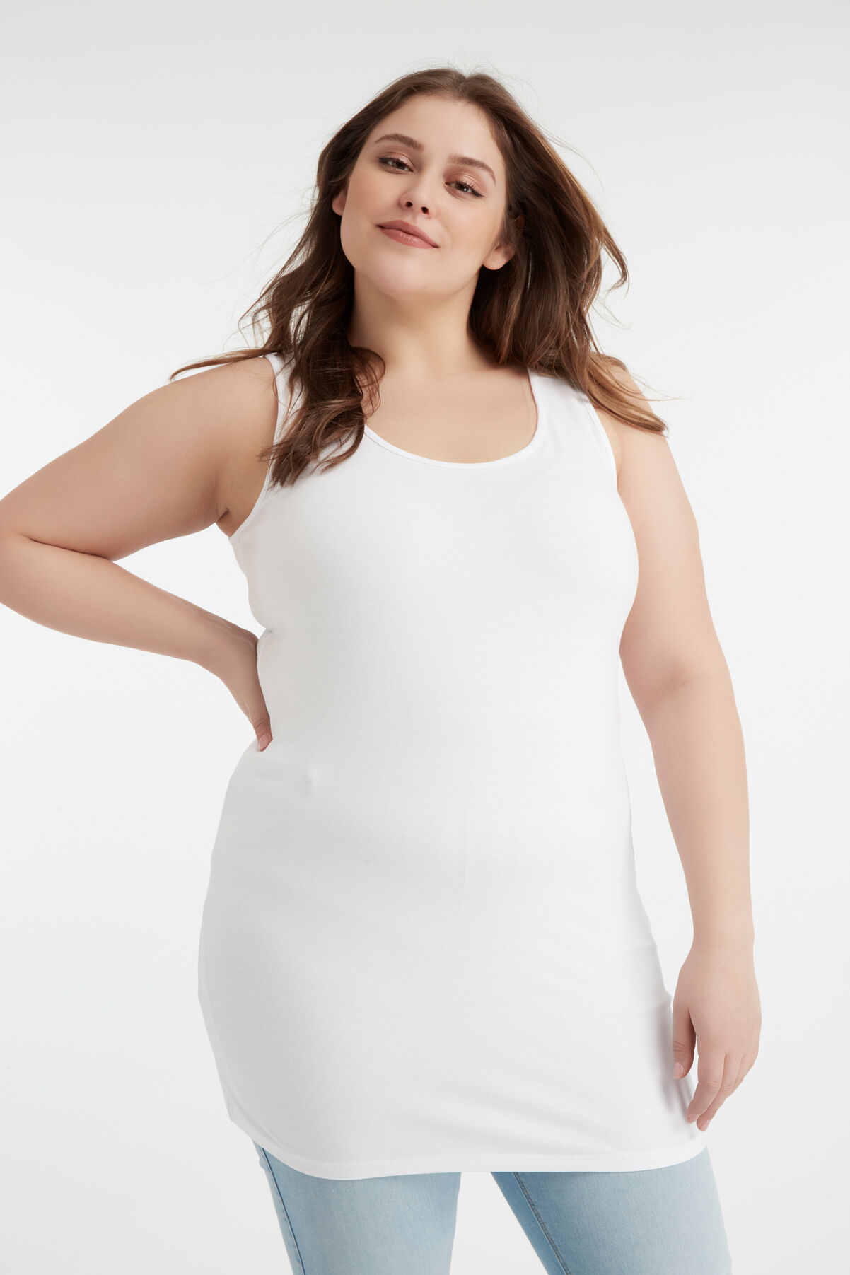 Camisola larga de algod&oacute;n image number 3