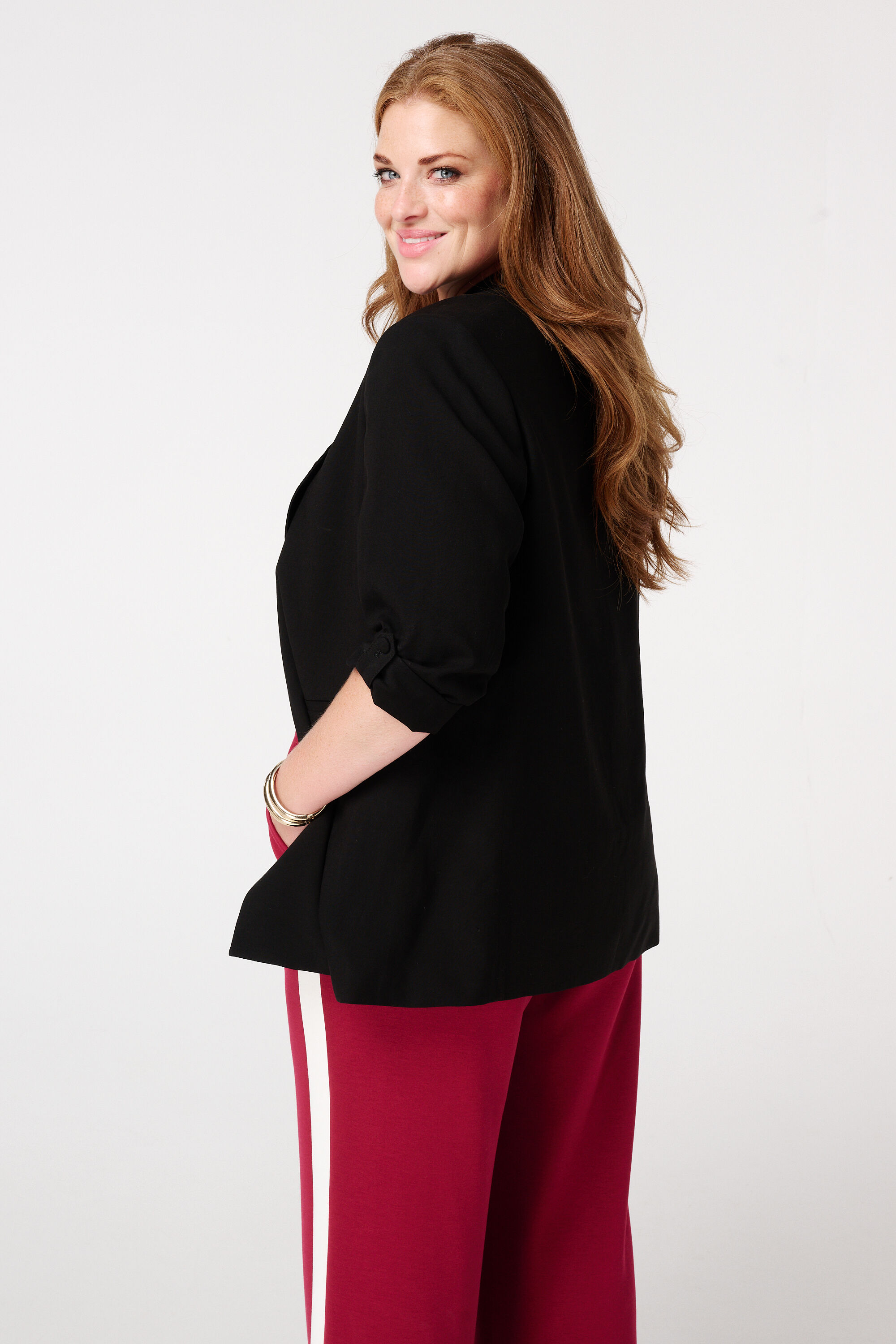 Blazer con mangas enrolladas image number 3