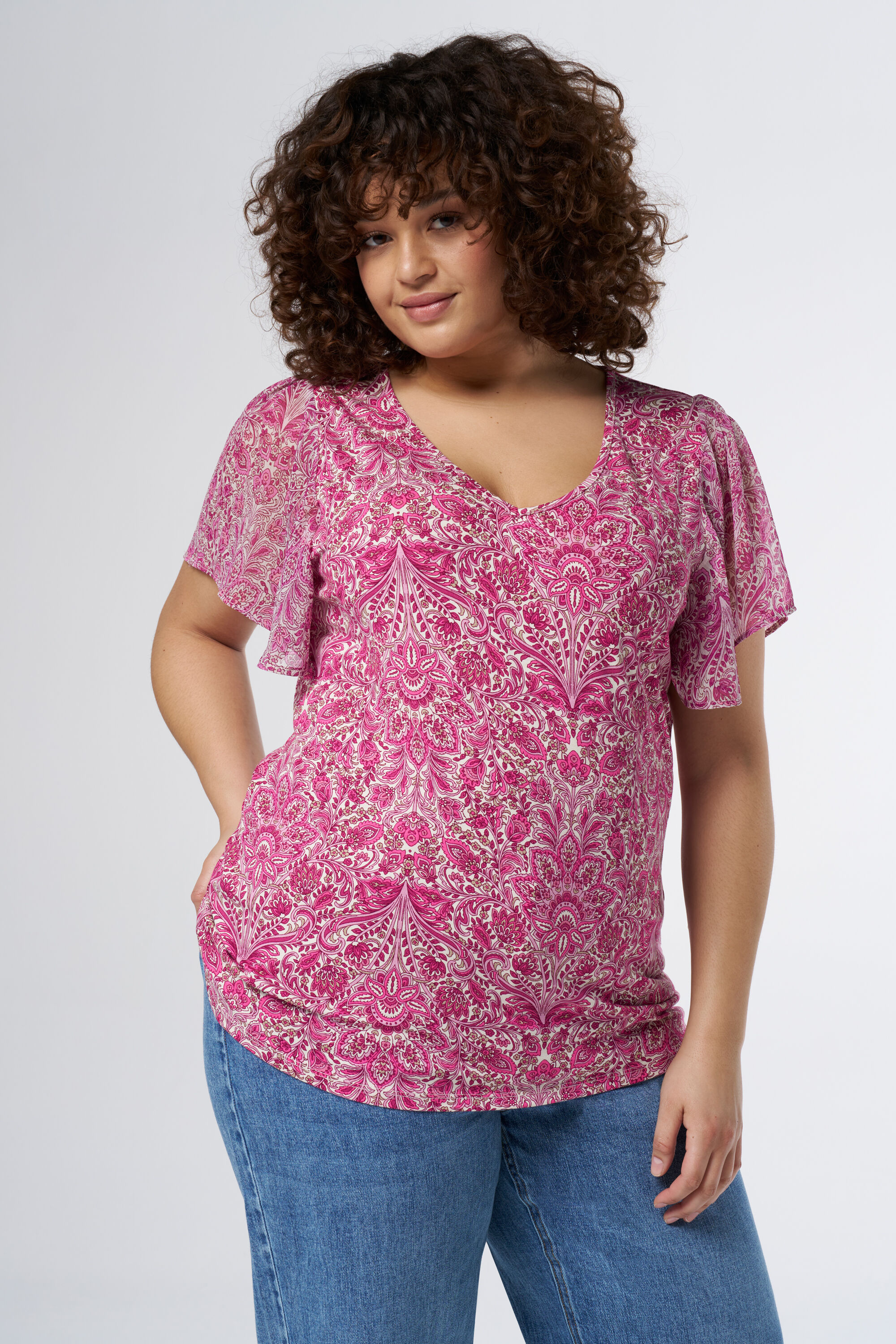 Top con estampado floral image number 0