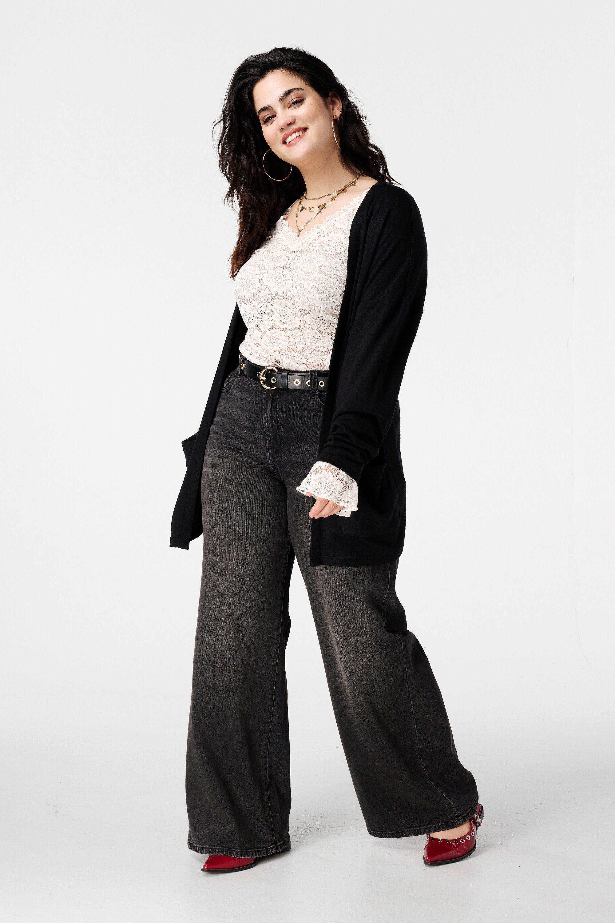 C&aacute;rdigan largo con bolsillos image number 5