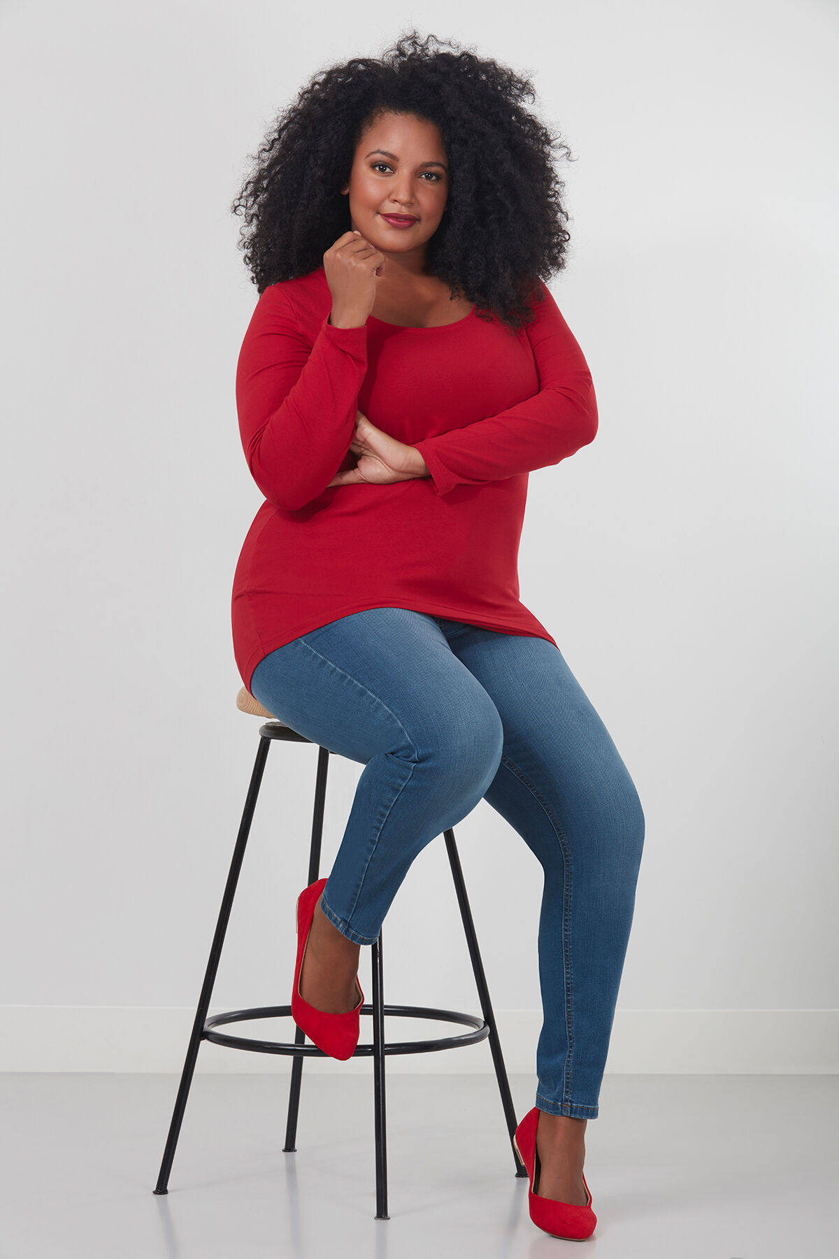 Camiseta b&aacute;sica manga larga  image number 3