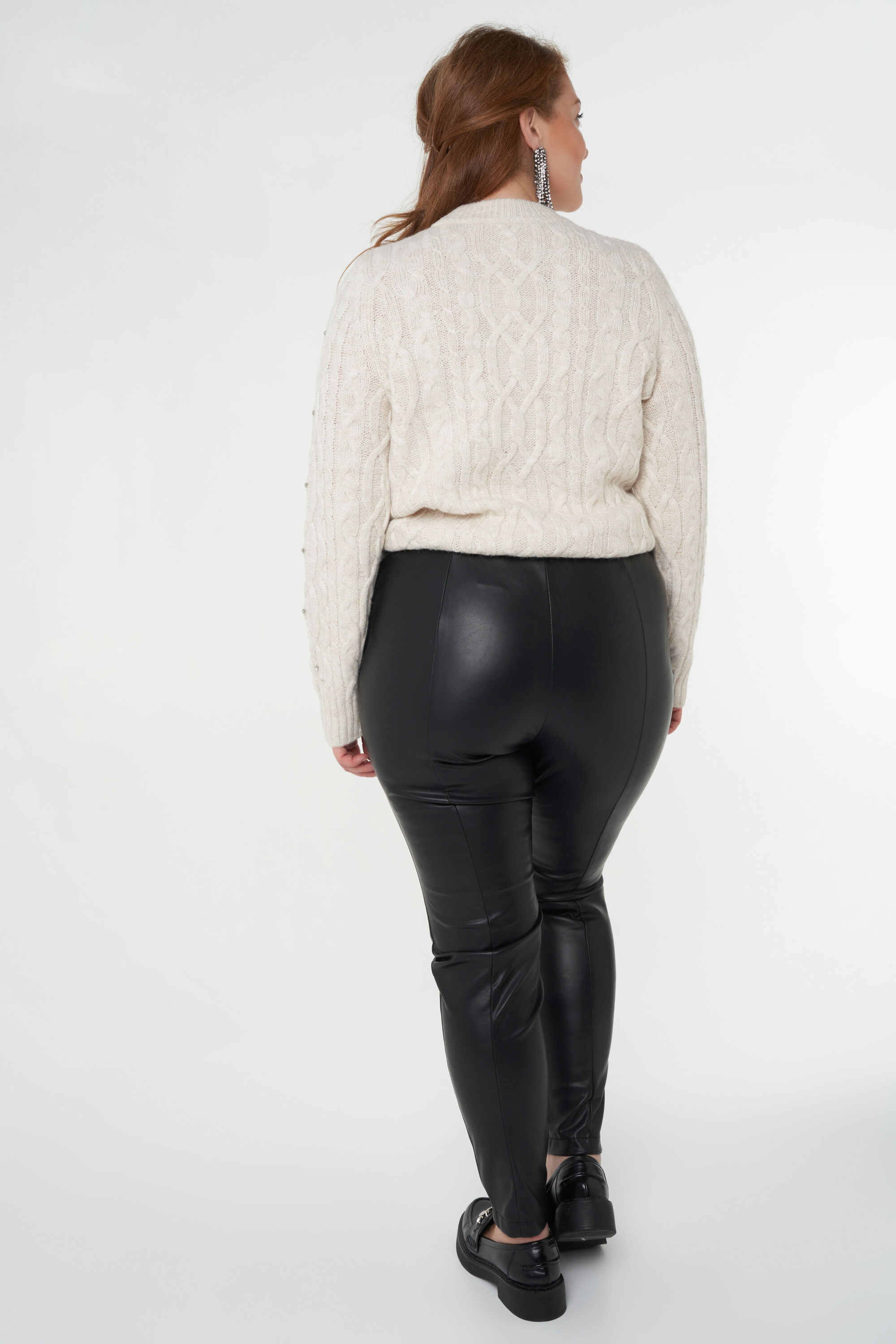 Leggings sales de cuero