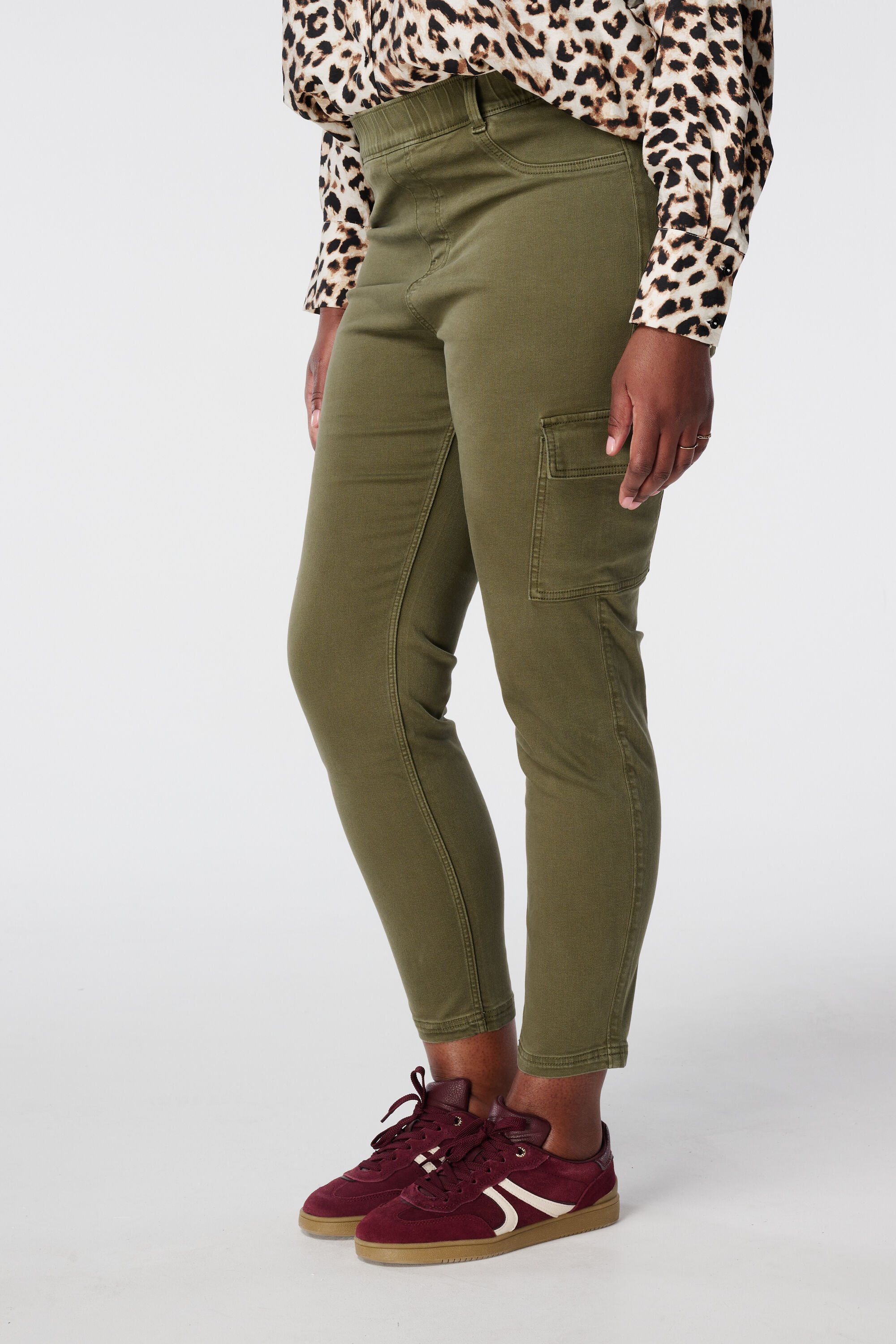 Treggings cargo de corte pitillo image number 5