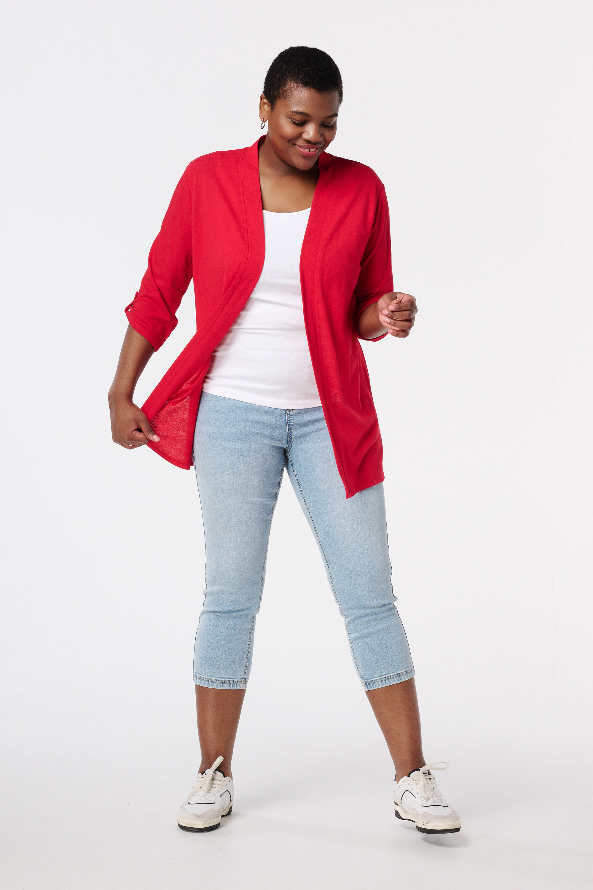 C&aacute;rdigan con manga tres cuartos image number 5