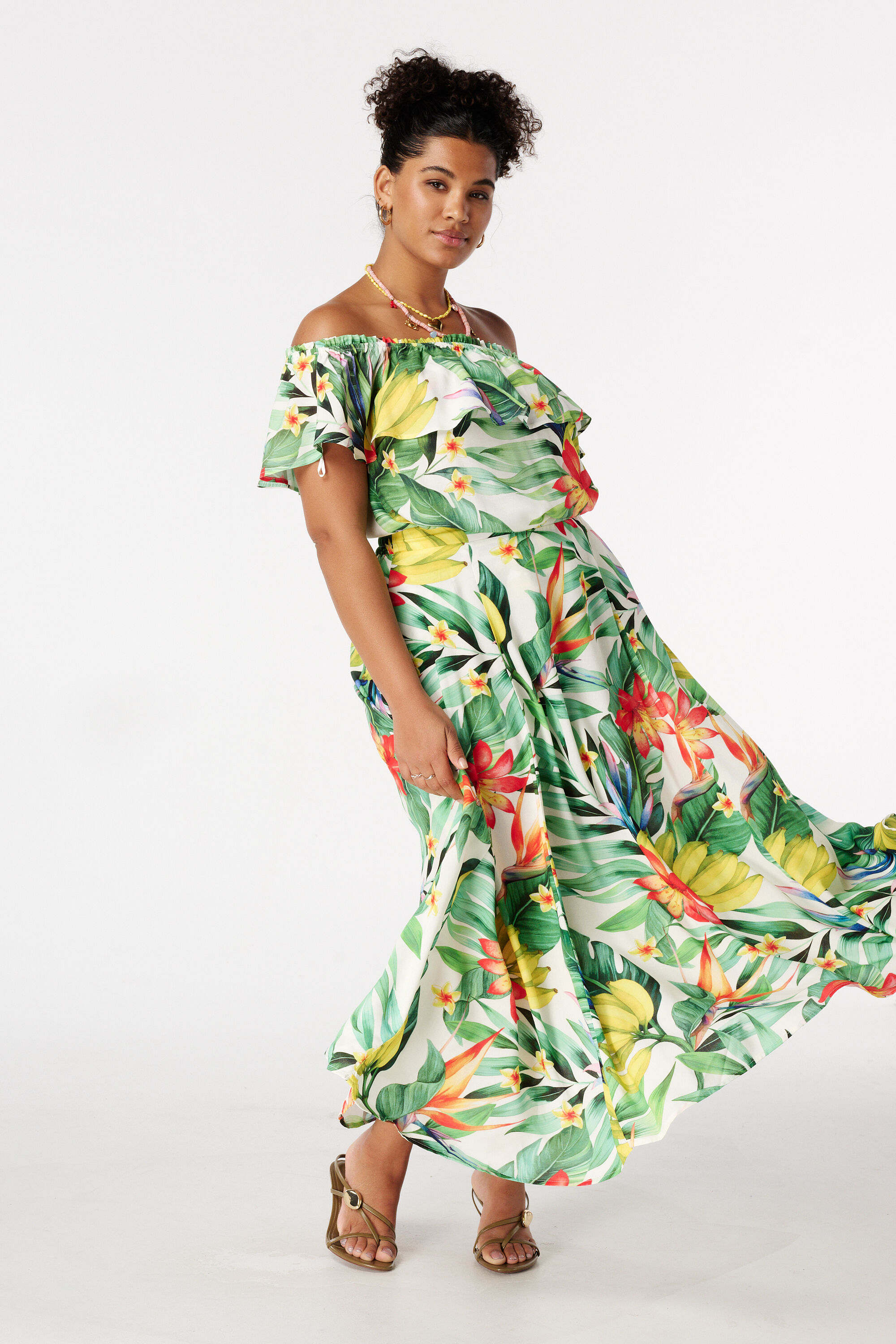 Falda maxi con estampado image number 6