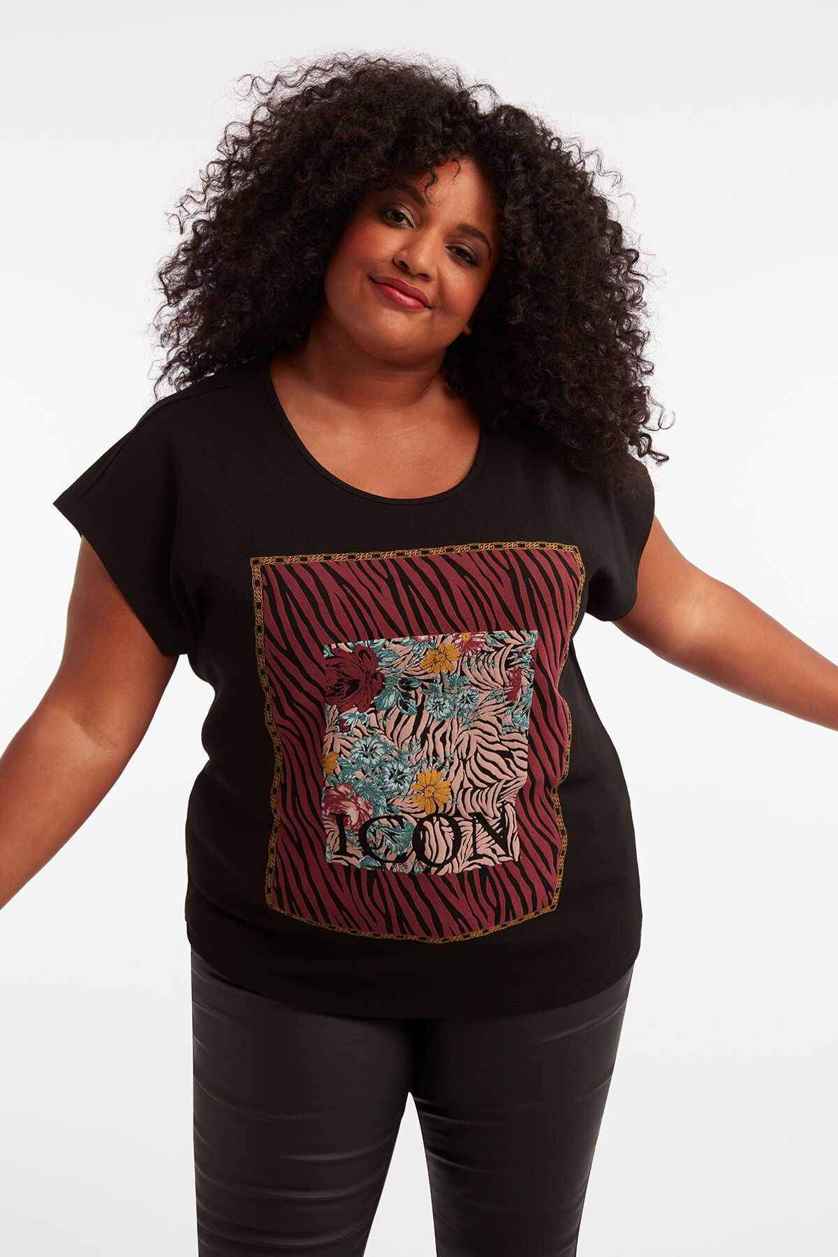 Camiseta con estampado wax image number 4