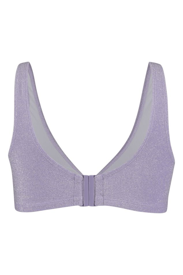 Sujetador de bikini con purpurina image number 3