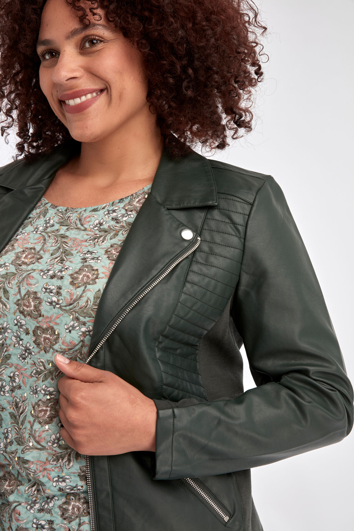 Chaqueta de cuero PU image number 4